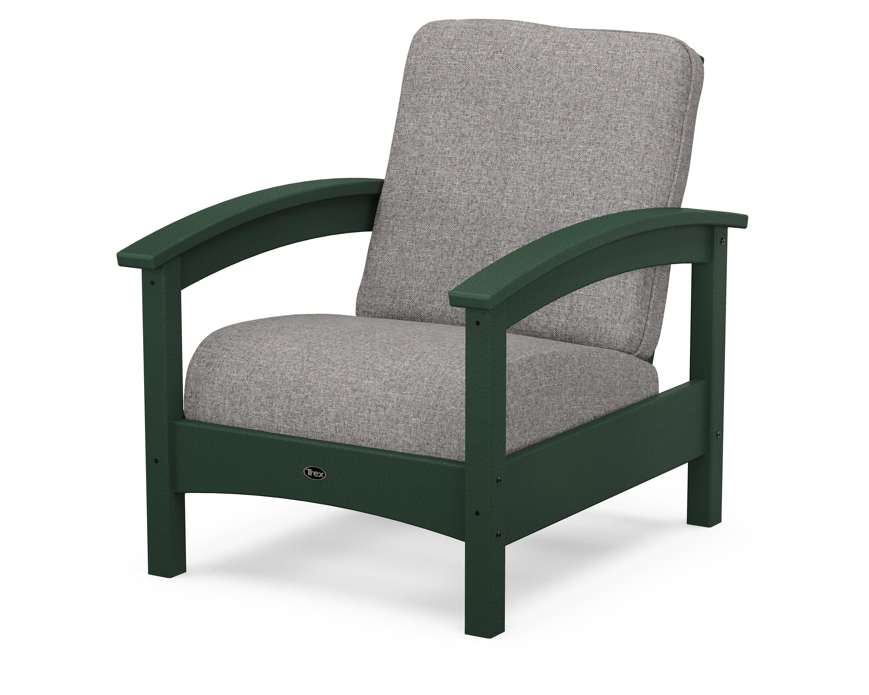 Rockport Club Chair in Rainforest Canopy / Grey Mist