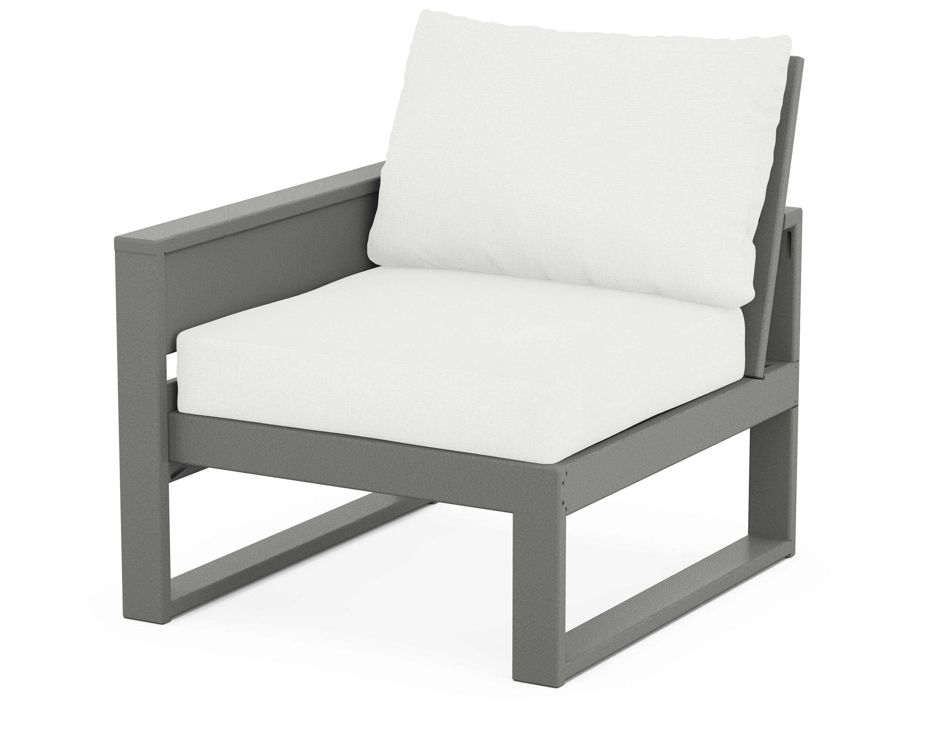Eastport Modular Left Arm Chair in Stepping Stone / Natural Linen