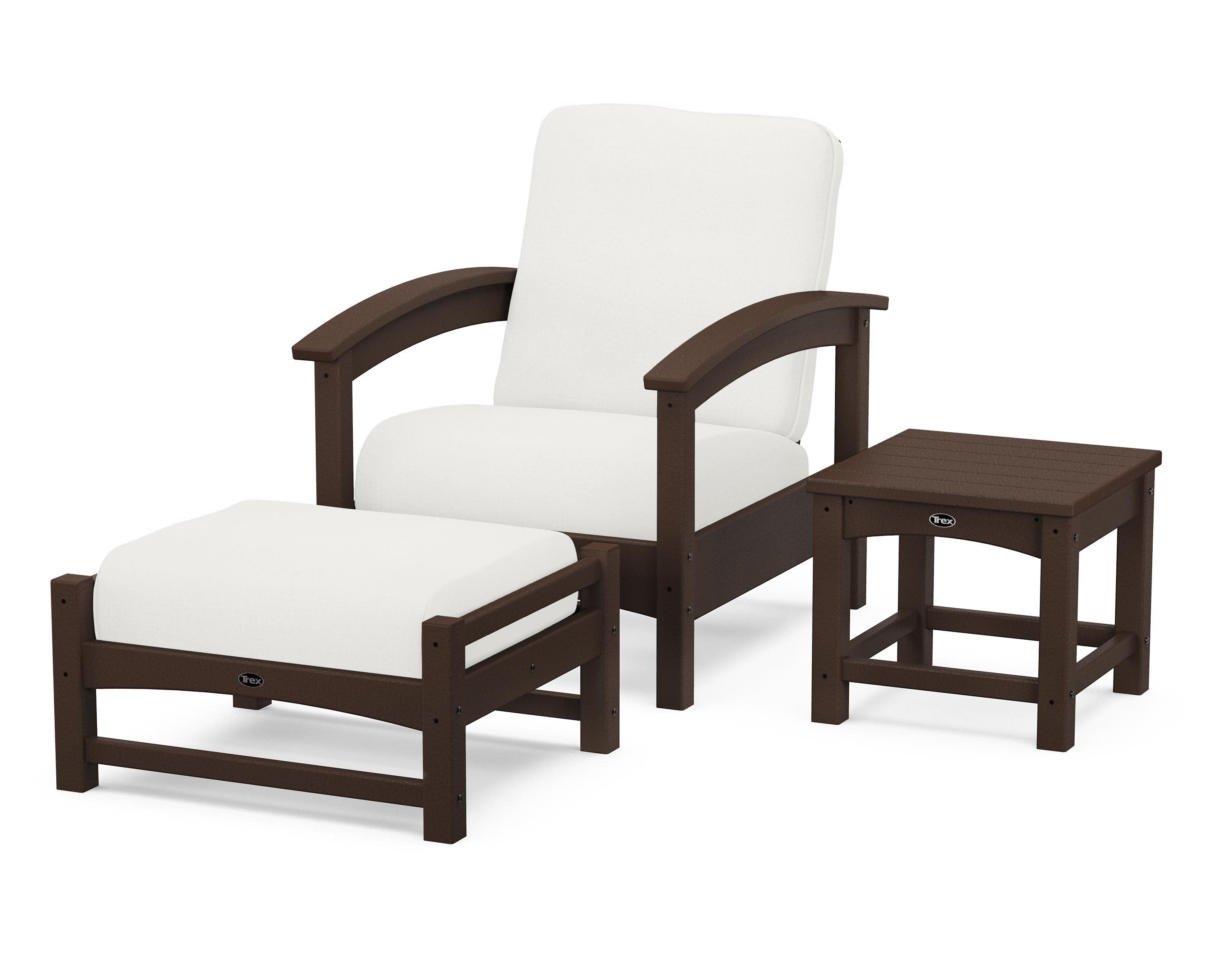 Rockport 3-Piece Deep Seating Set in Vintage Lantern / Natural Linen