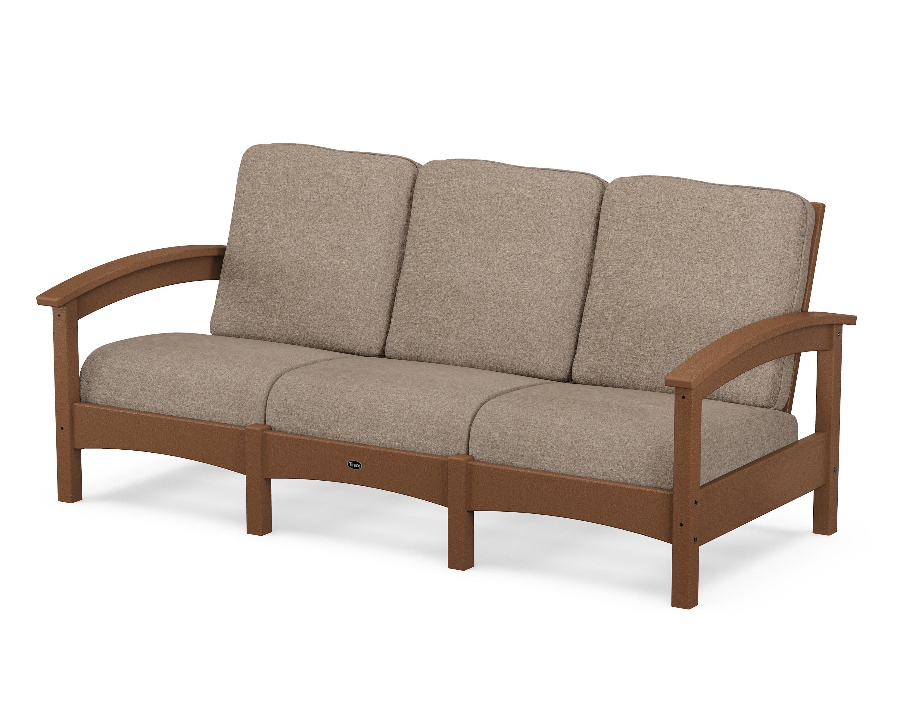 Rockport Club Sofa in Tree House / Spiced Burlap