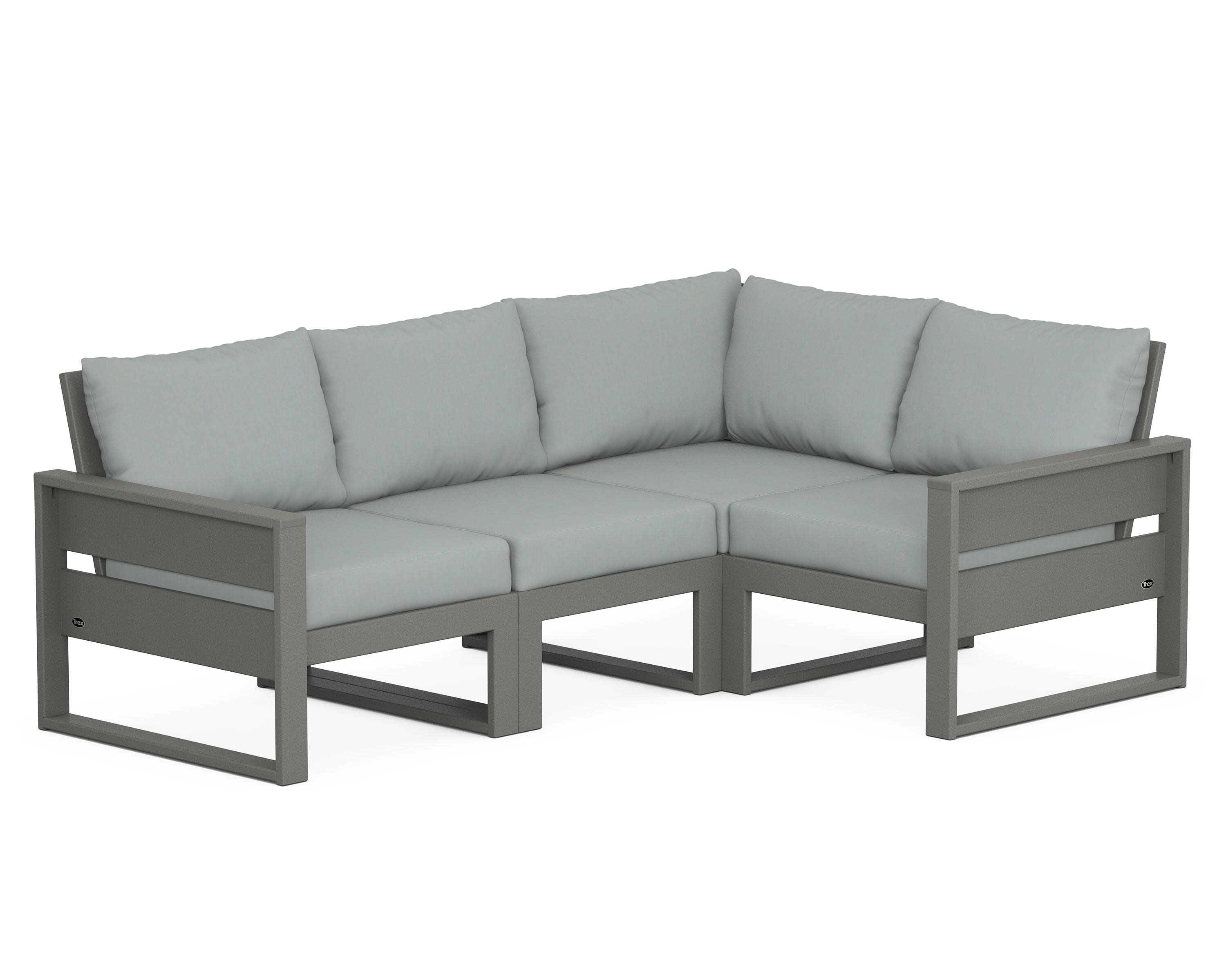 Eastport 4- Piece Sectional in Stepping Stone / Spa