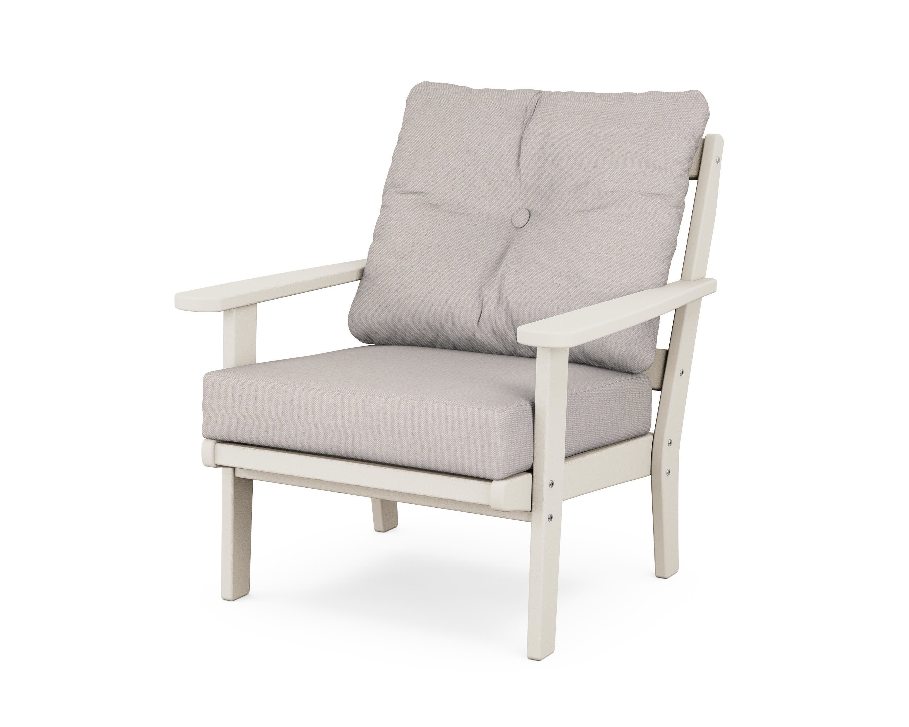 Cape Cod Deep Seating Chair in Sand Castle / Dune Burlap