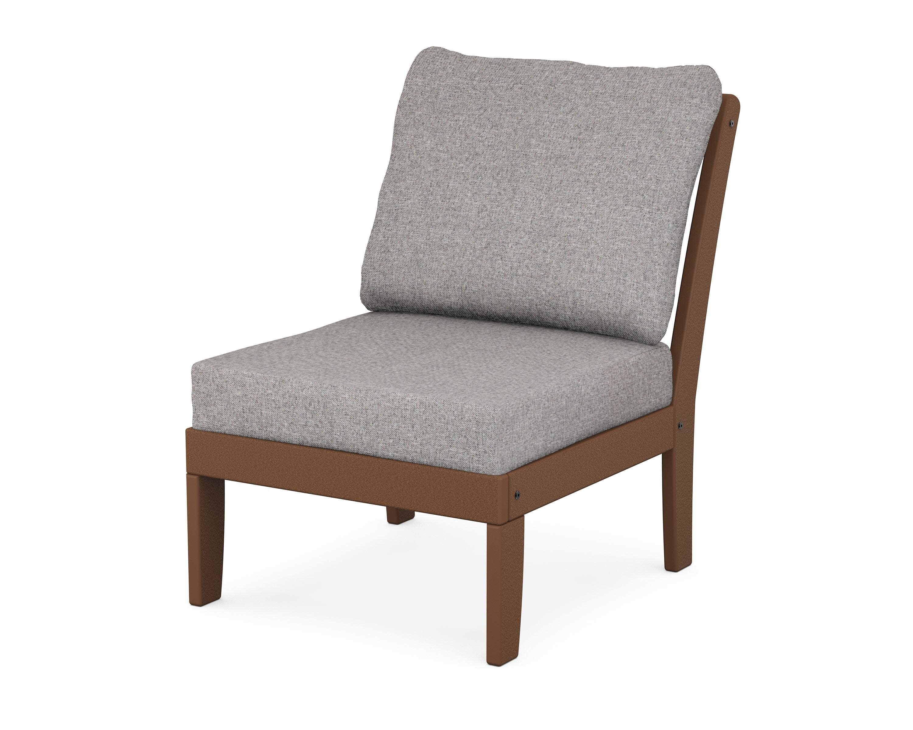 Yacht Club Modular Armless Chair in Tree House / Grey Mist