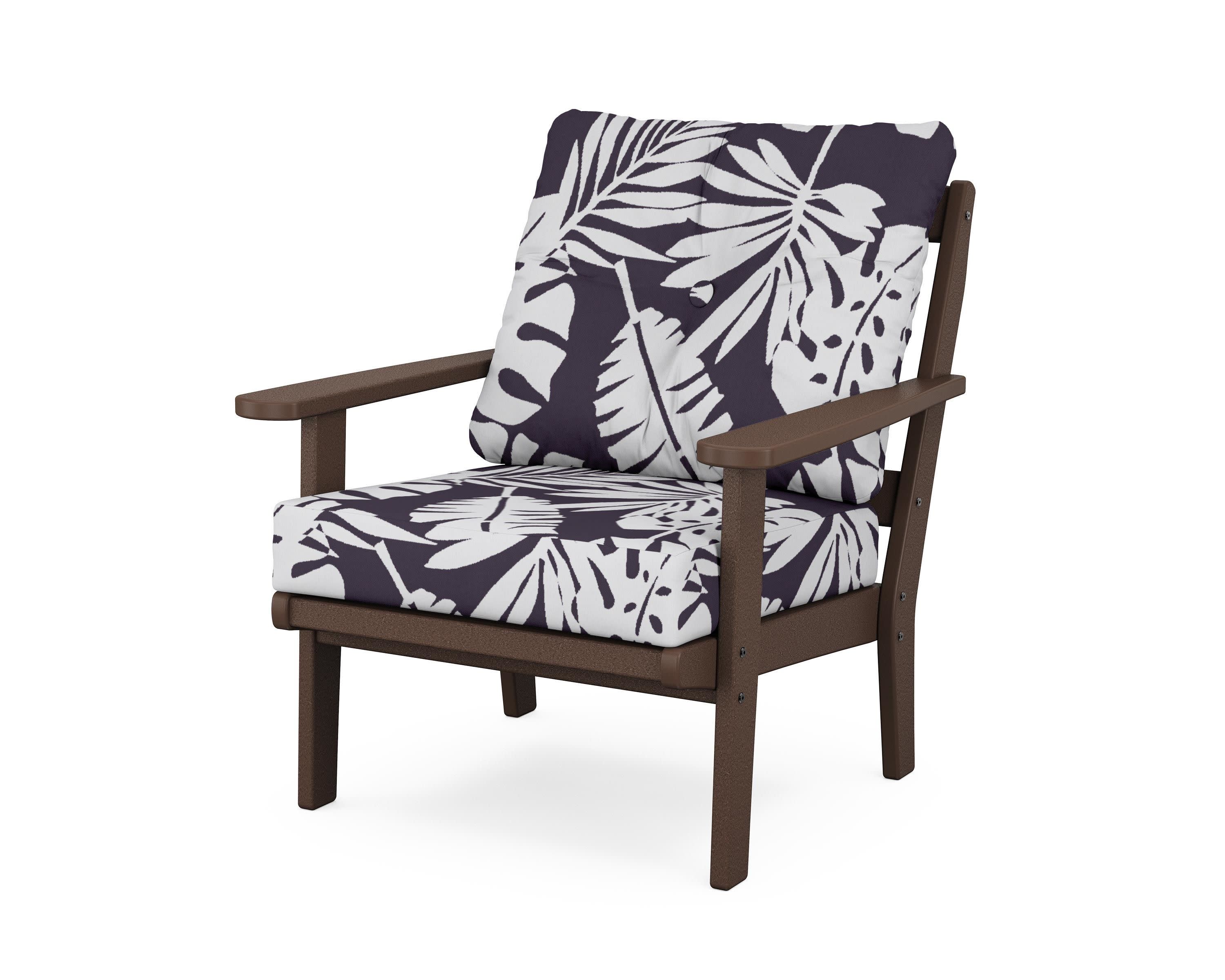 Cape Cod Deep Seating Chair in Vintage Lantern / Leaf Navy