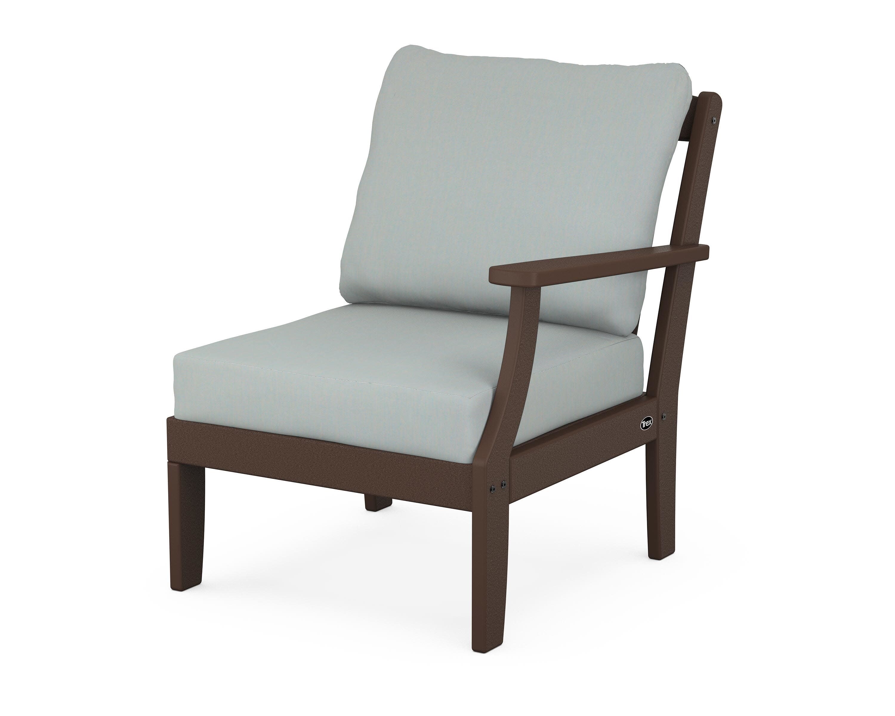 Yacht Club Modular Right Arm Chair in Vintage Lantern / Spa