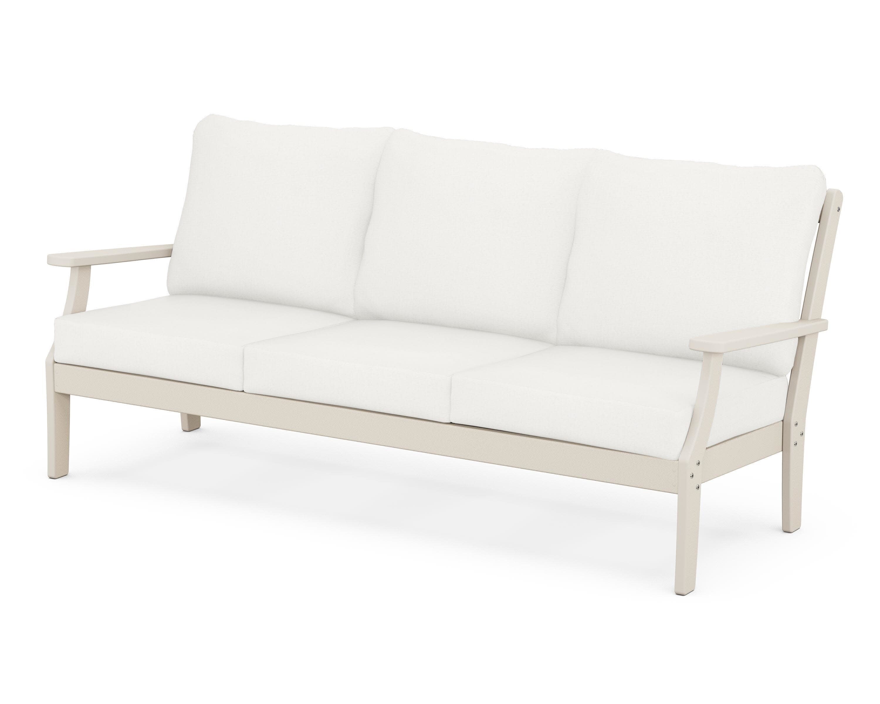 Yacht Club Deep Seating Sofa in Sand Castle / Natural Linen