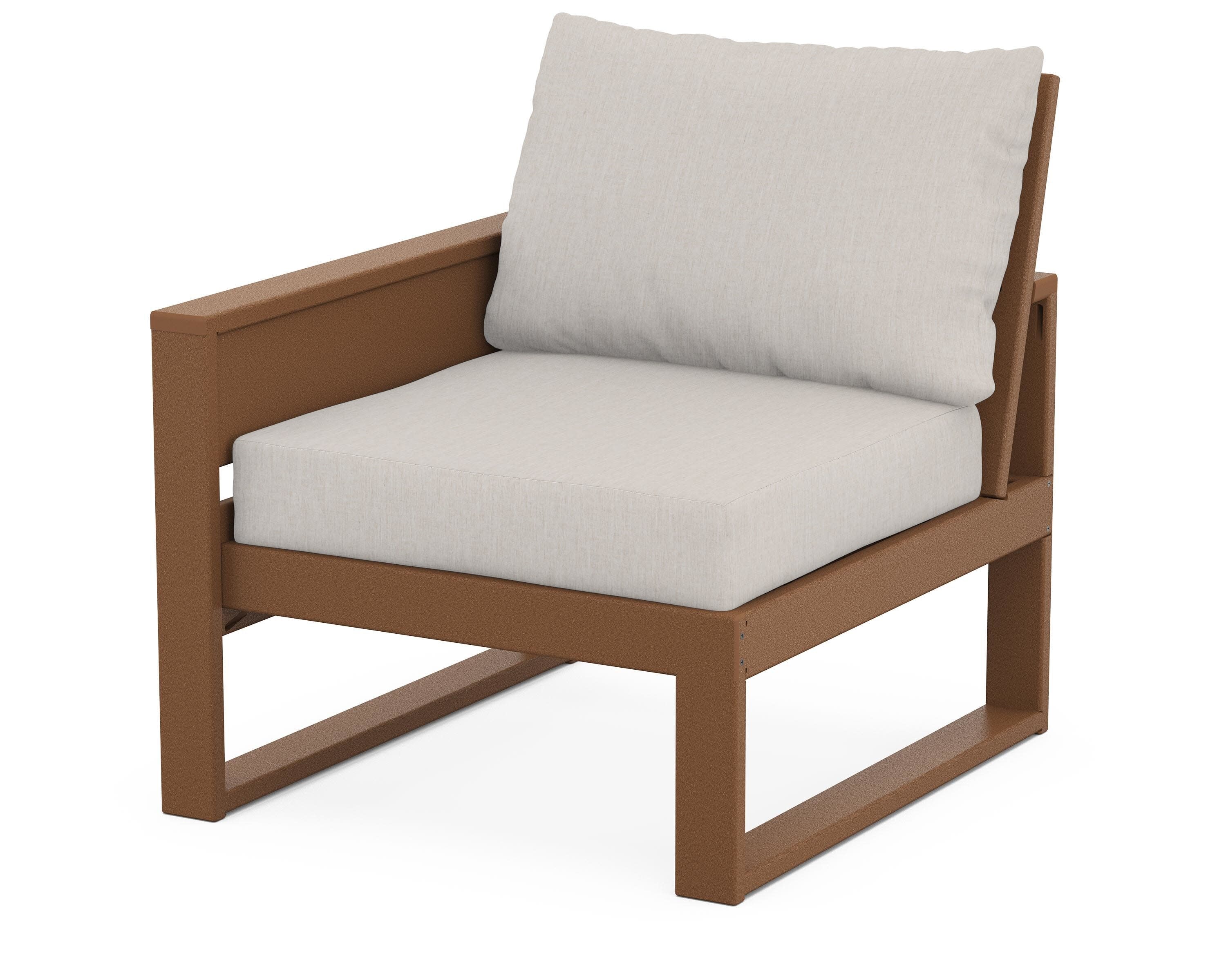 Eastport Modular Left Arm Chair in Tree House / Cast Ash