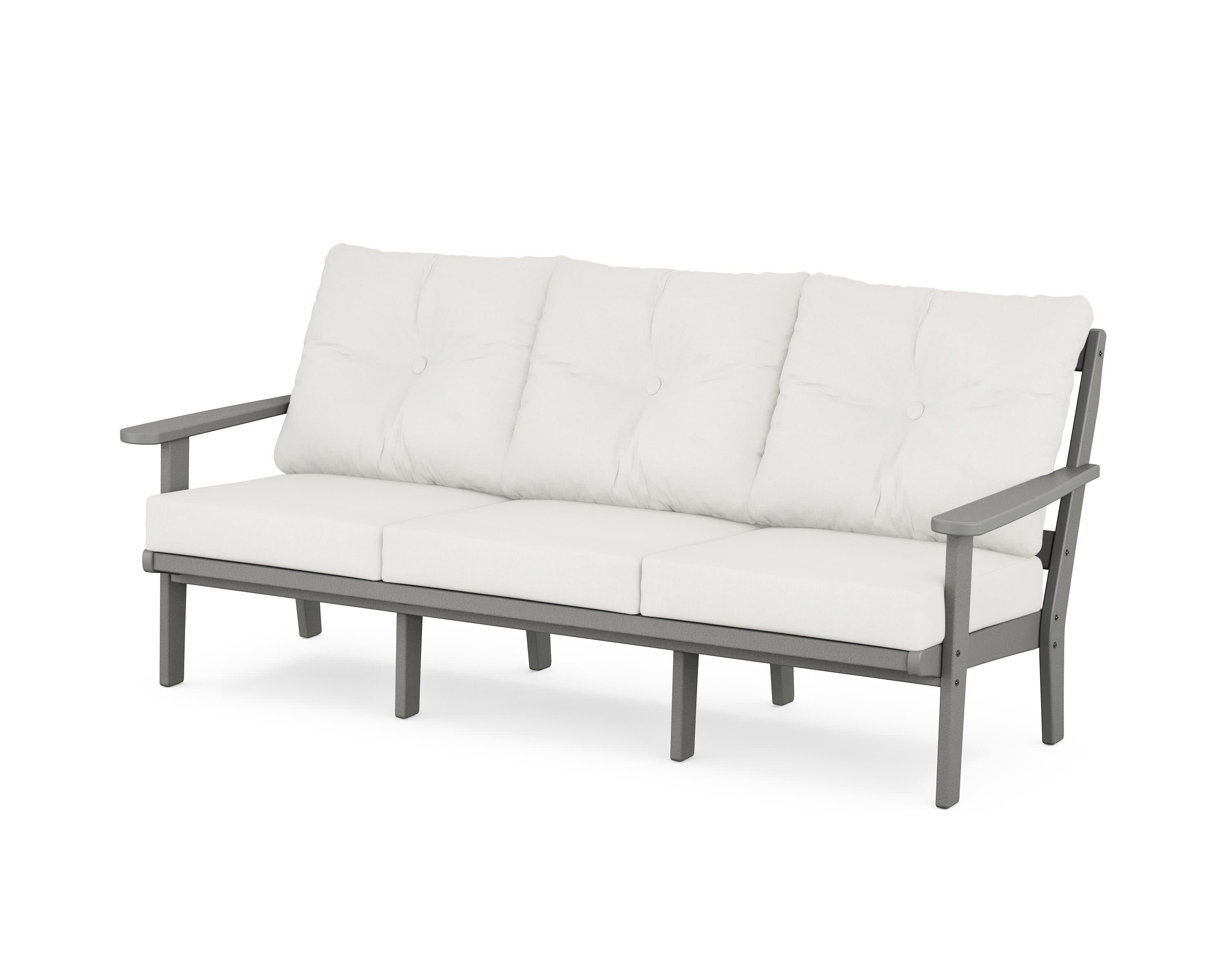 Cape Cod Deep Seating Sofa in Stepping Stone / Natural Linen