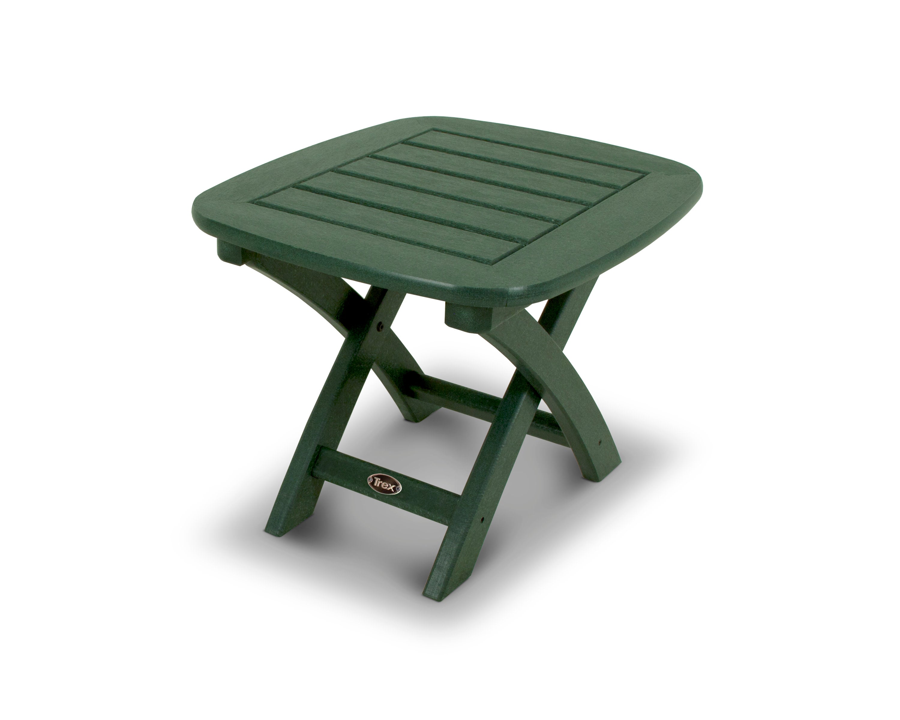 Yacht Club 21" x 18" Side Table in Rainforest Canopy