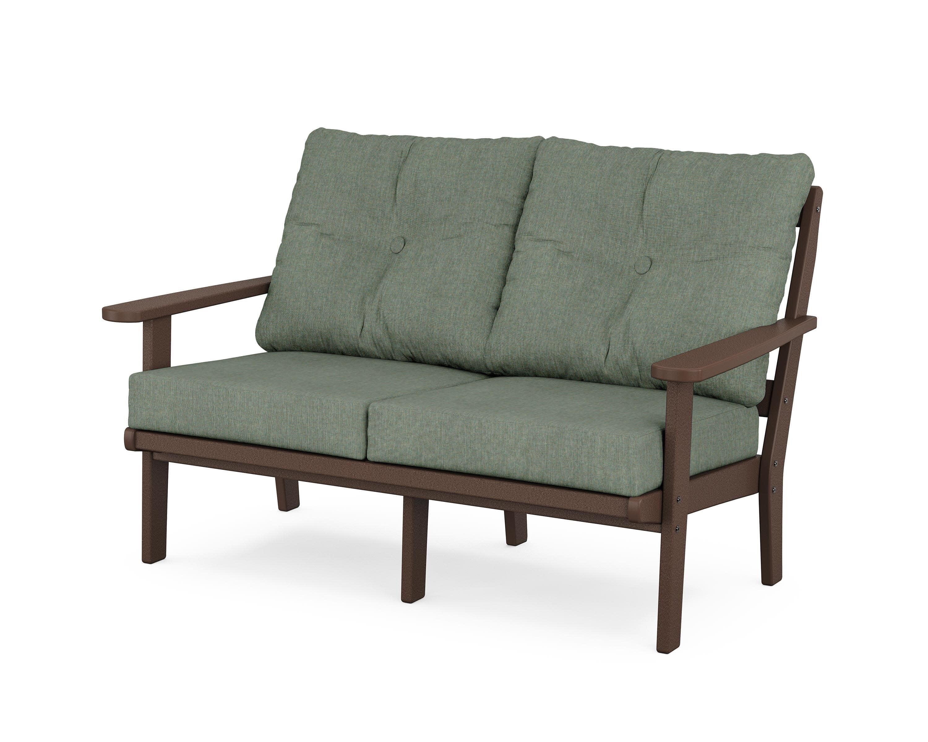 Cape Cod Deep Seating Loveseat in Vintage Lantern / Cast Sage