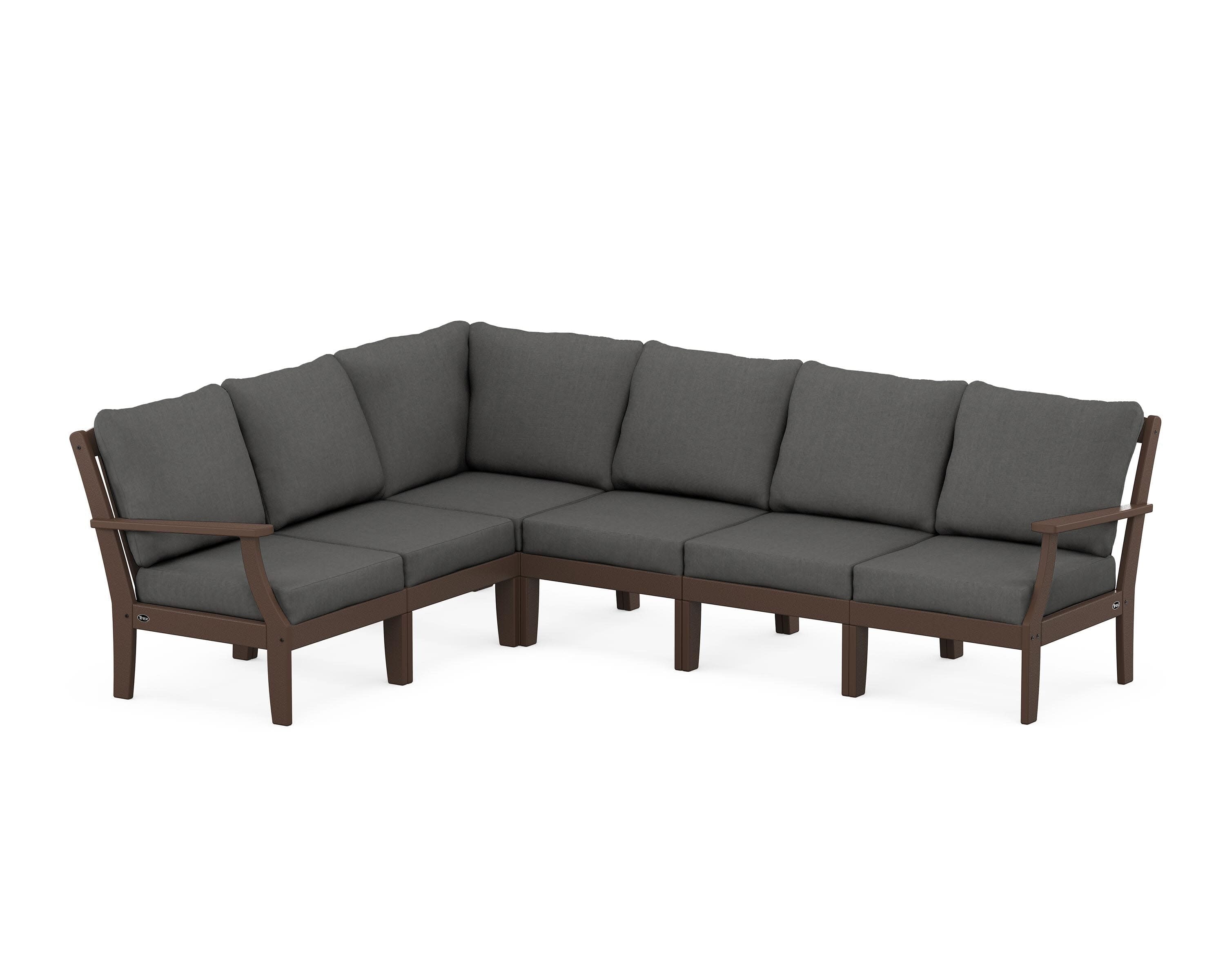 Yacht Club Modular 6-Piece Deep Seating Set in Vintage Lantern / Spectrum Carbon