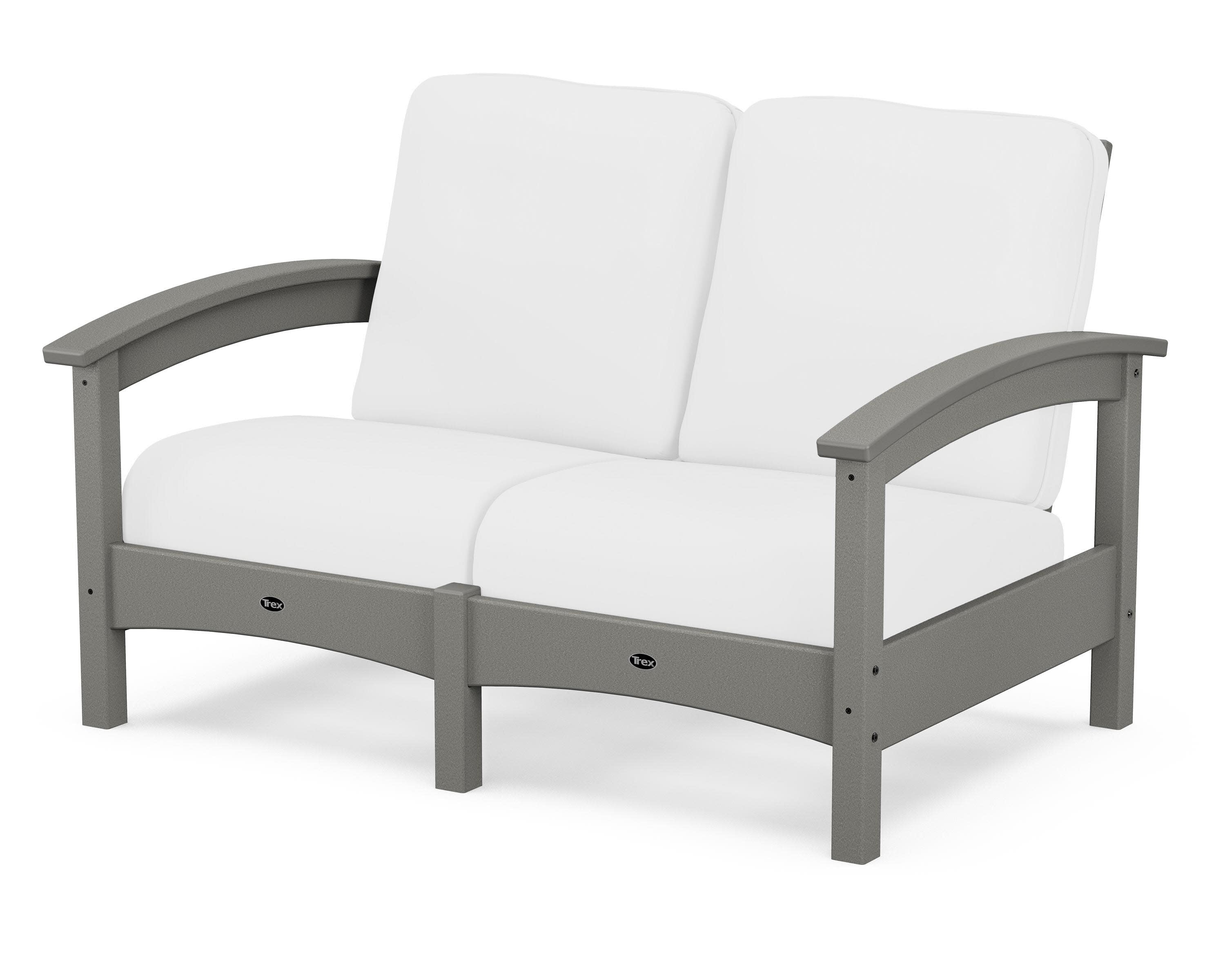 Rockport Club Loveseat in Stepping Stone / Natural