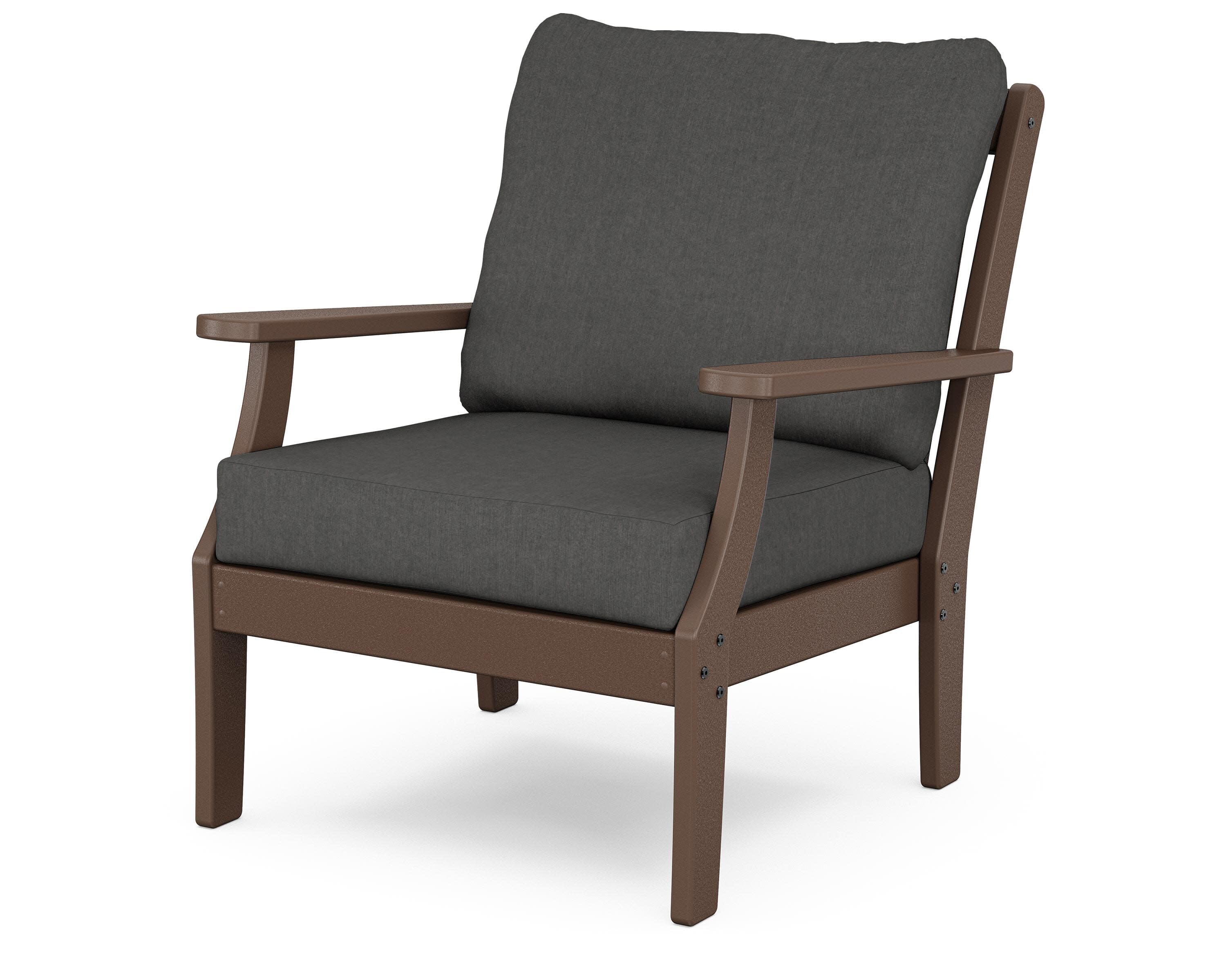 Yacht Club Deep Seating Chair in Vintage Lantern / Spectrum Carbon