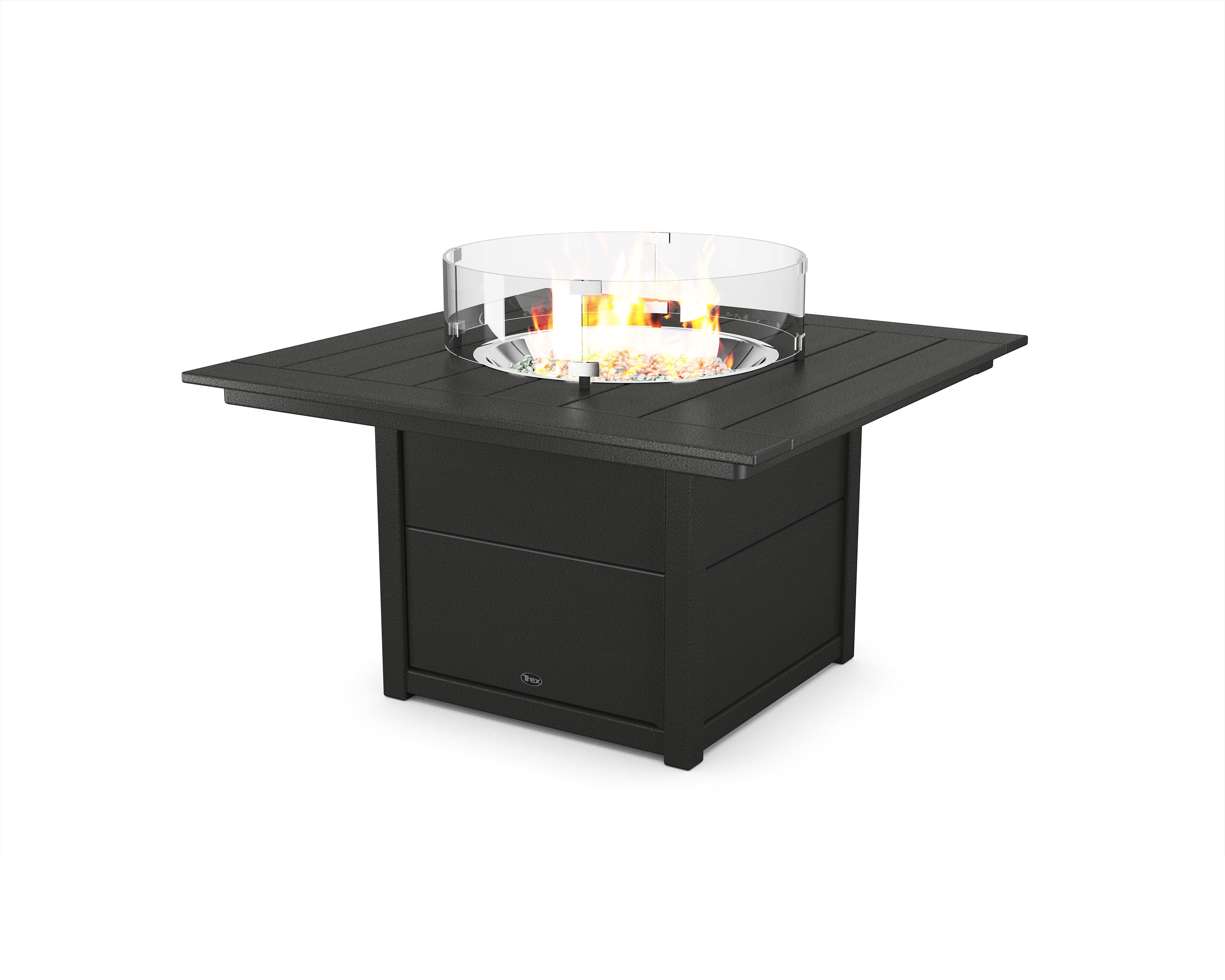 Trex Square 42 Fire Pit Table in Charcoal Black