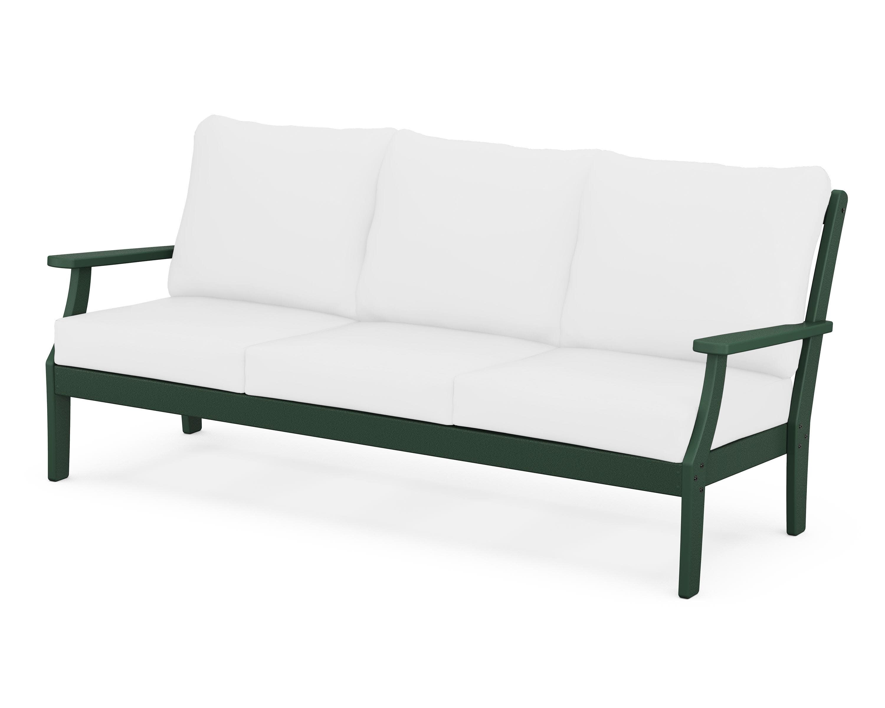Yacht Club Deep Seating Sofa in Rainforest Canopy / Natural
