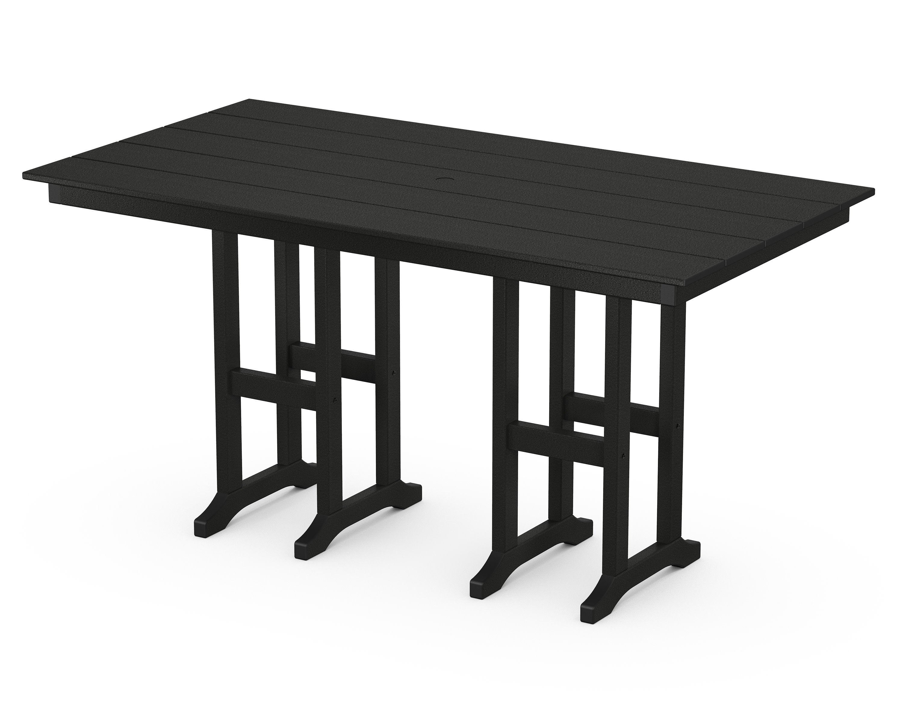 Monterey Bay 37" x 72" Counter Table in Charcoal Black