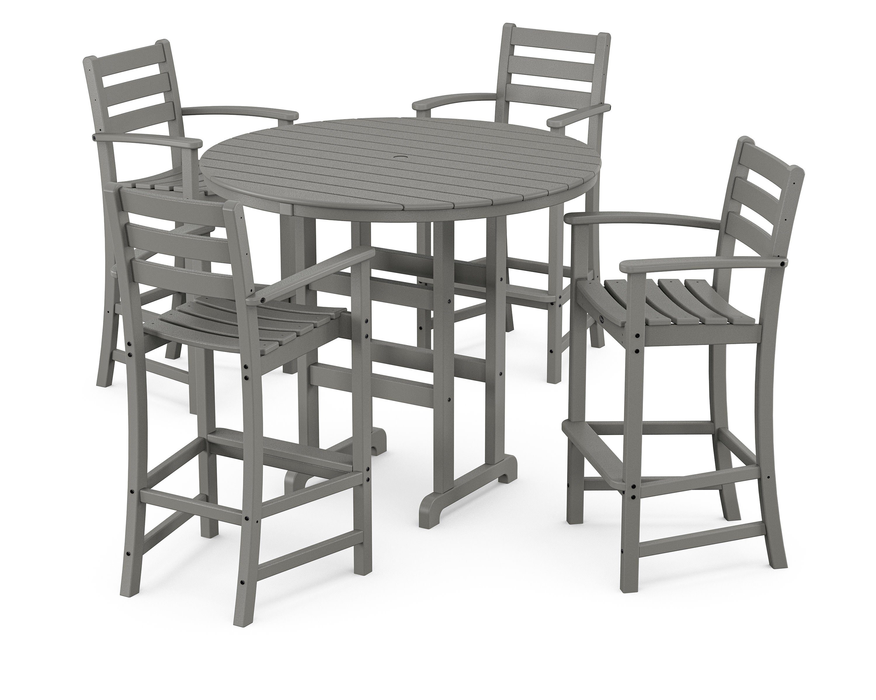 Monterey Bay 5-Piece Round Bar Set in Stepping Stone