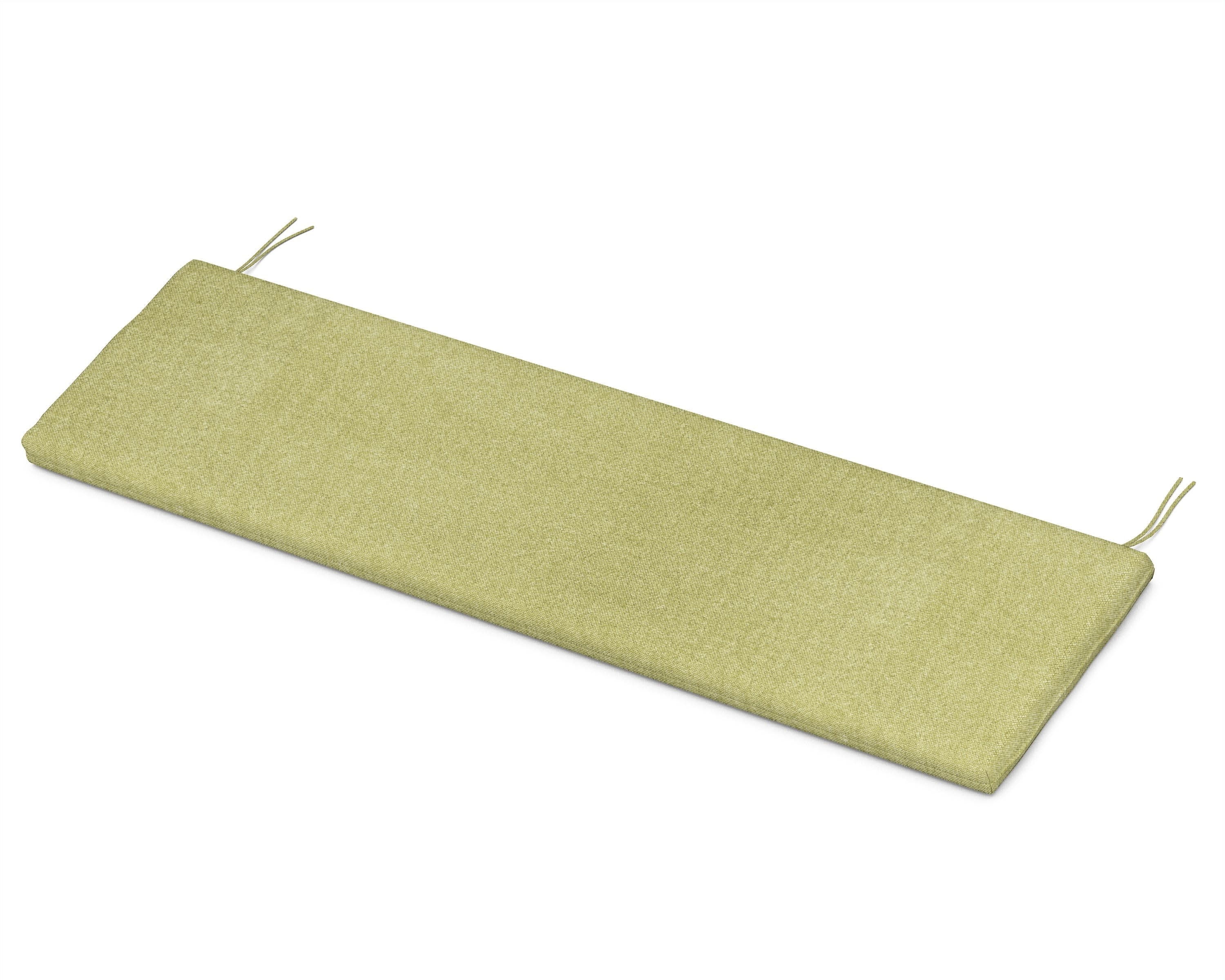 Bench Seat Cushion - 18.5"D x 55.5"W x 2.5"H in Chartreuse Boucle