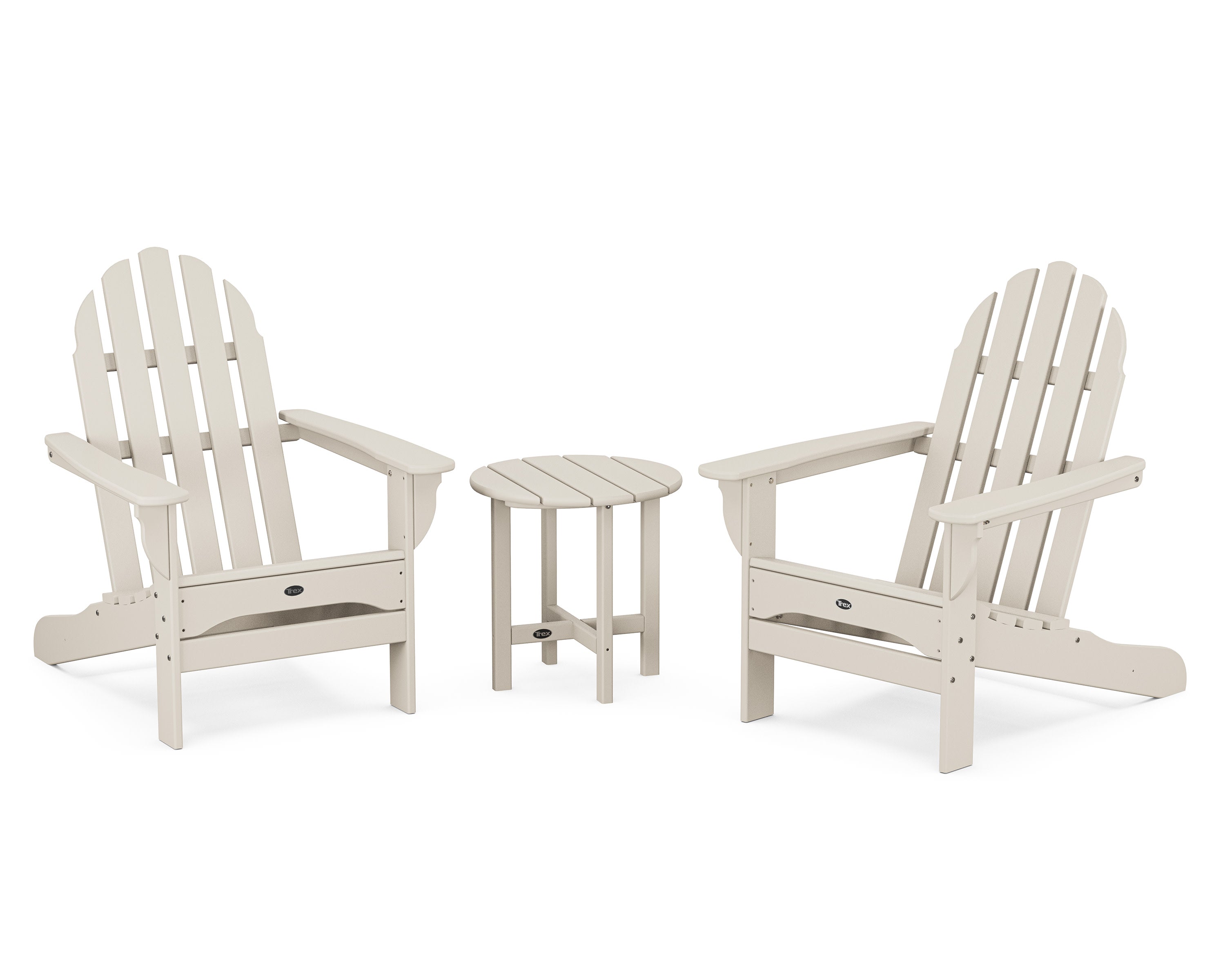 Cape Cod 3-Piece Adirondack Set in Sand Castle