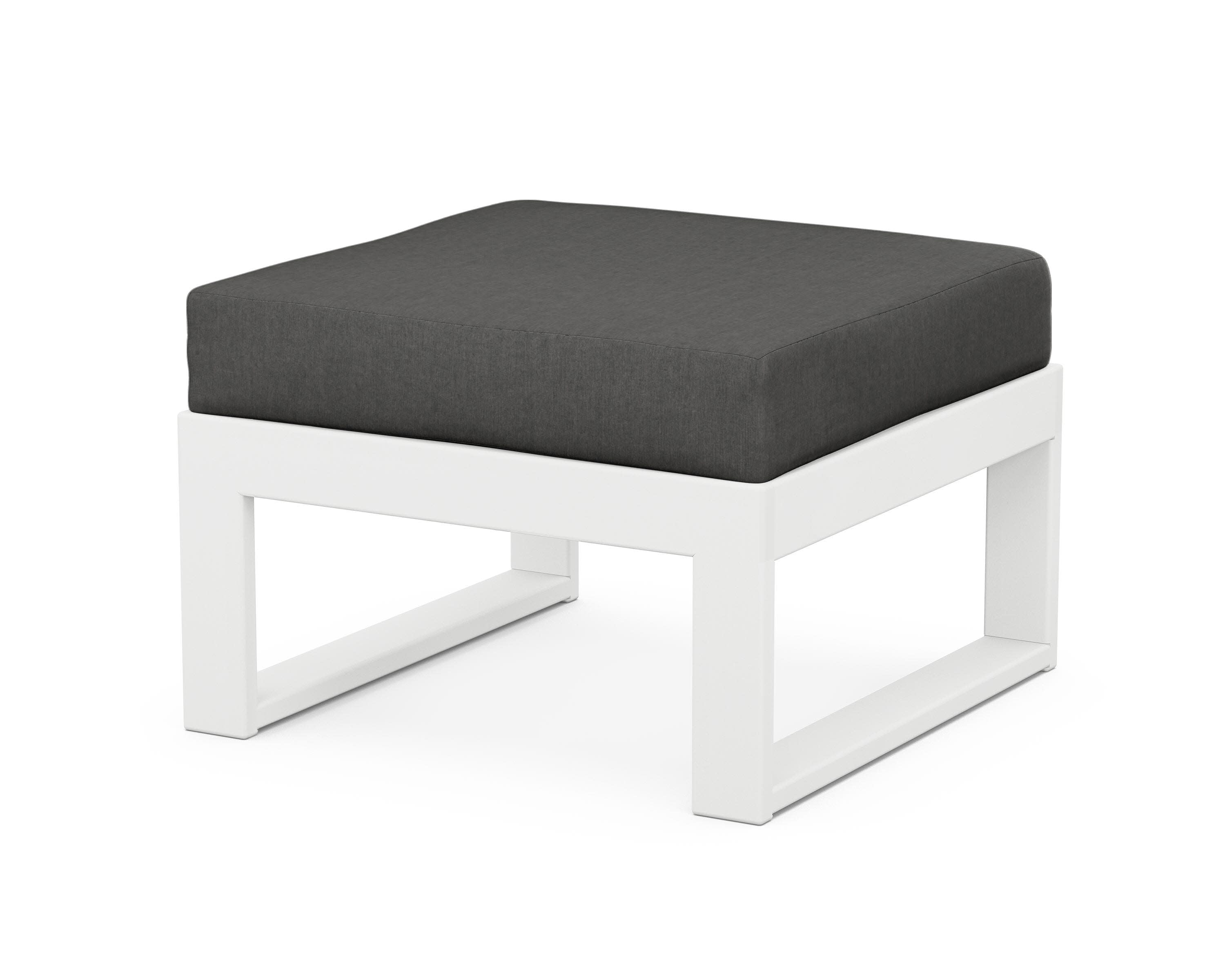 Modular Ottoman - Modern in White / Spectrum Carbon