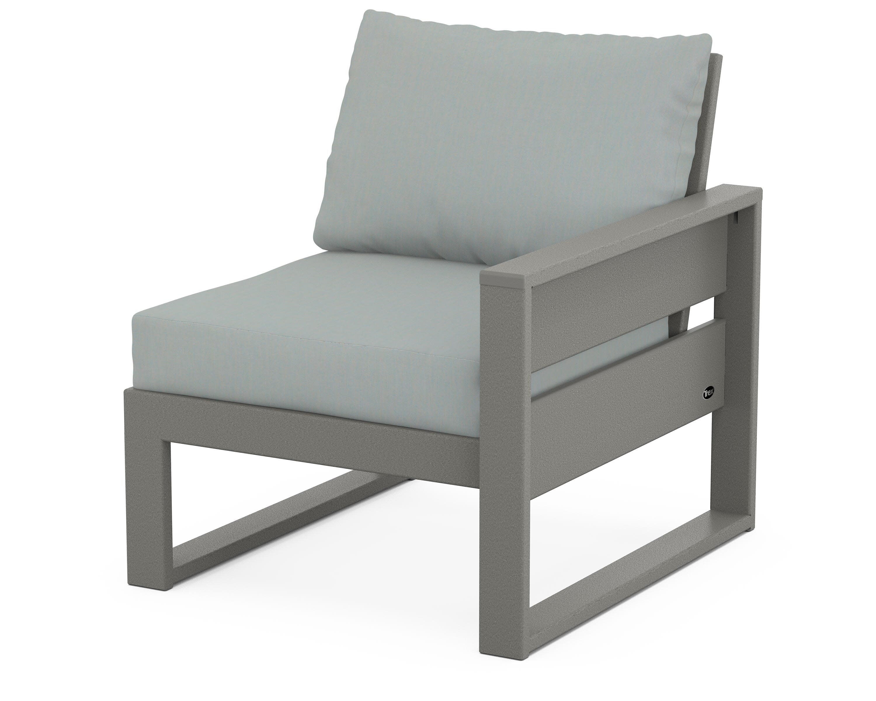 Eastport Modular Right Arm Chair in Stepping Stone / Spa