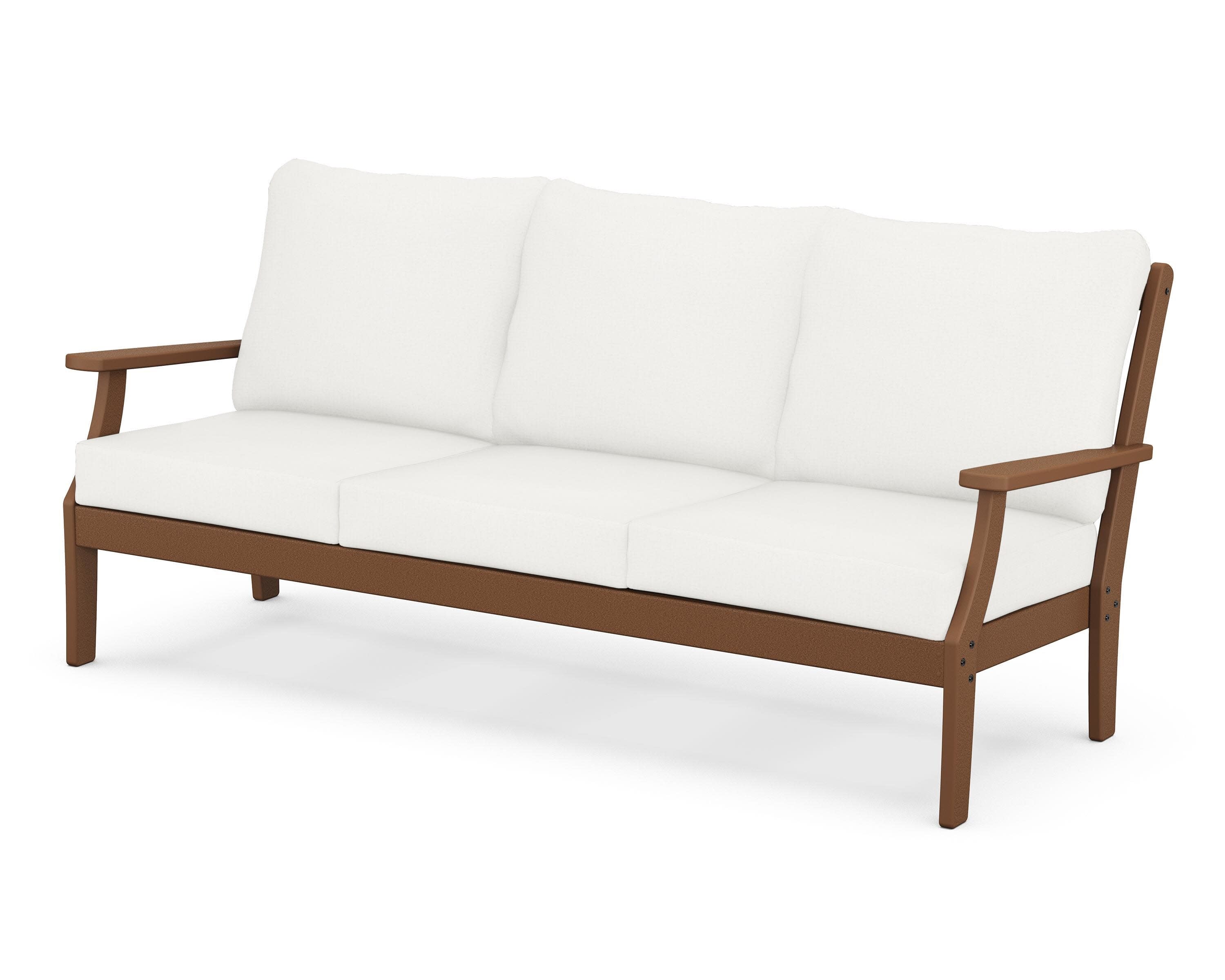Yacht Club Deep Seating Sofa in Tree House / Natural Linen