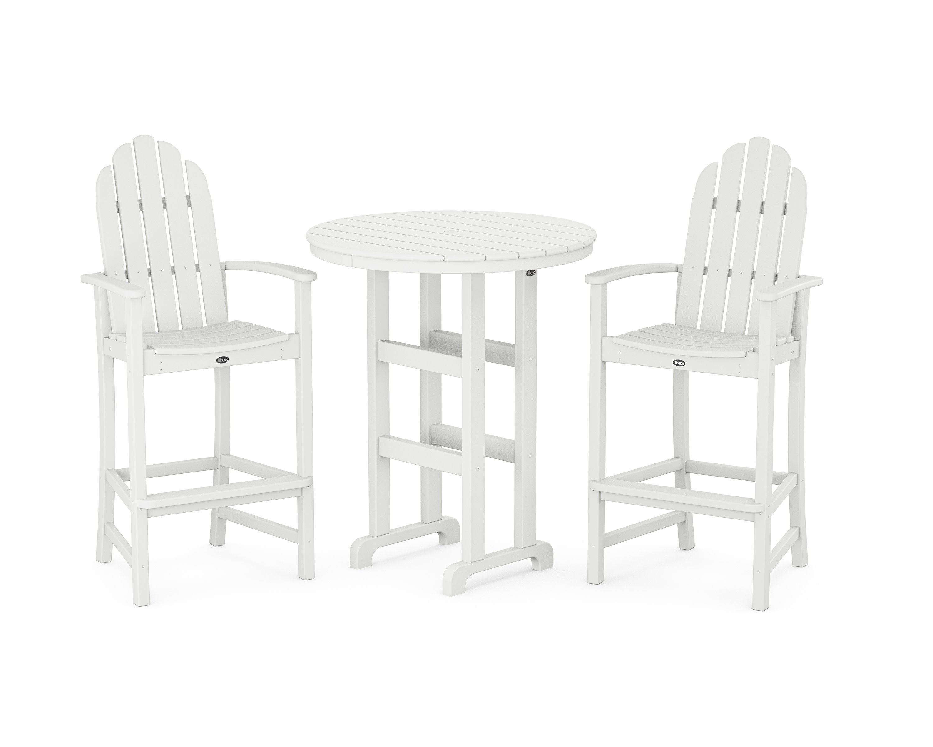 Cape Cod 3-Piece Round Bar Set in Classic White