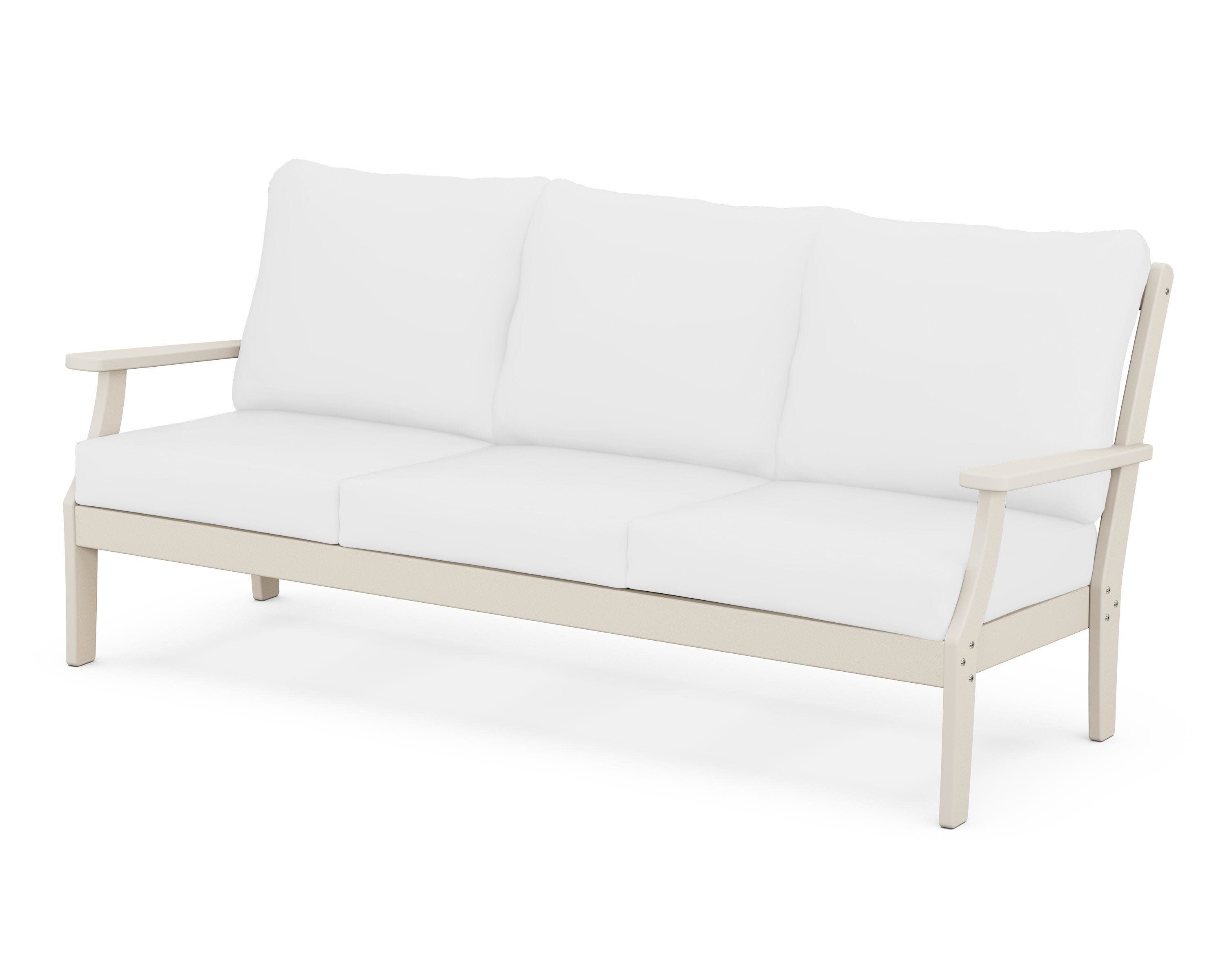 Yacht Club Deep Seating Sofa in Sand Castle / Natural