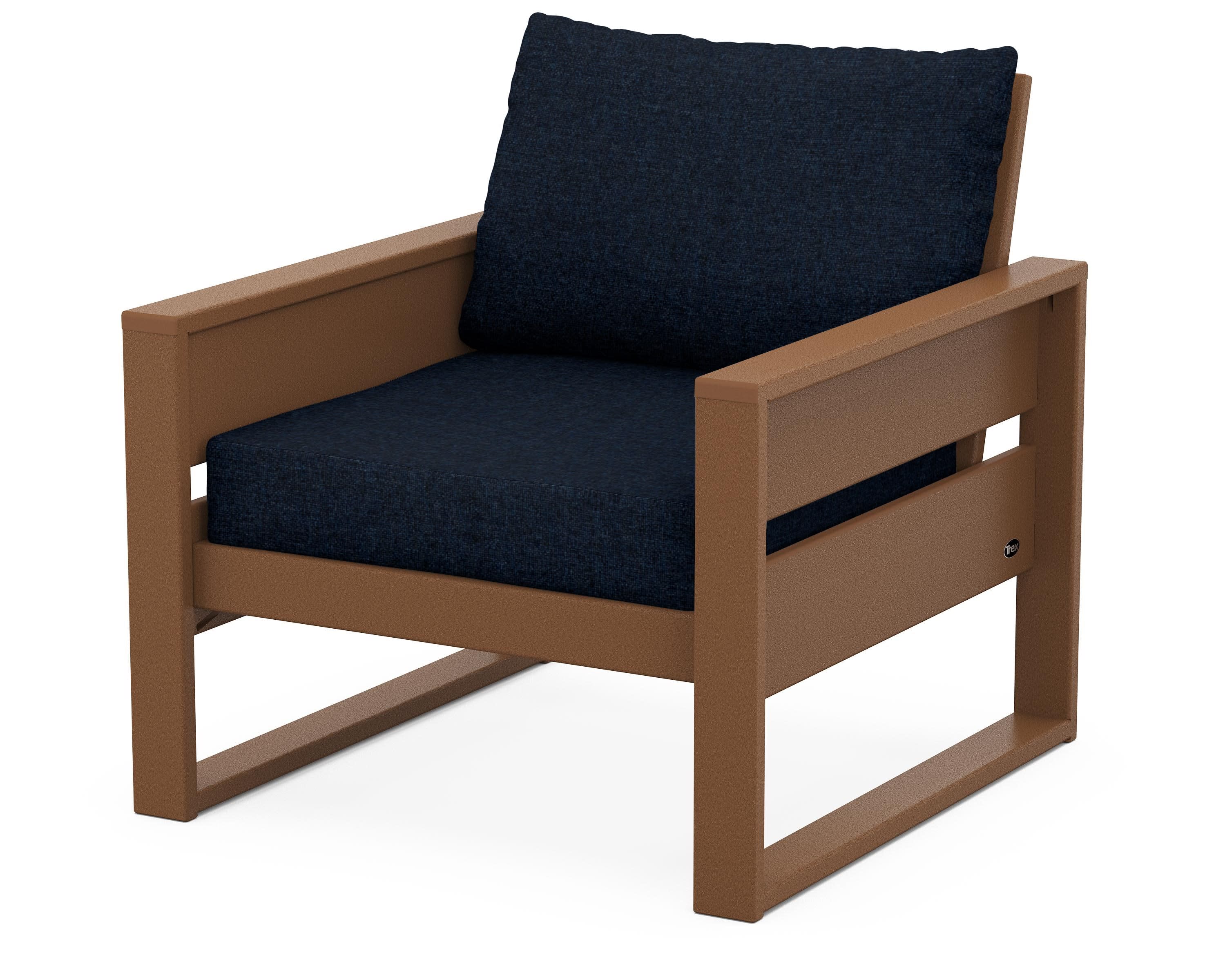 Eastport Club Chair in Tree House / Marine Indigo