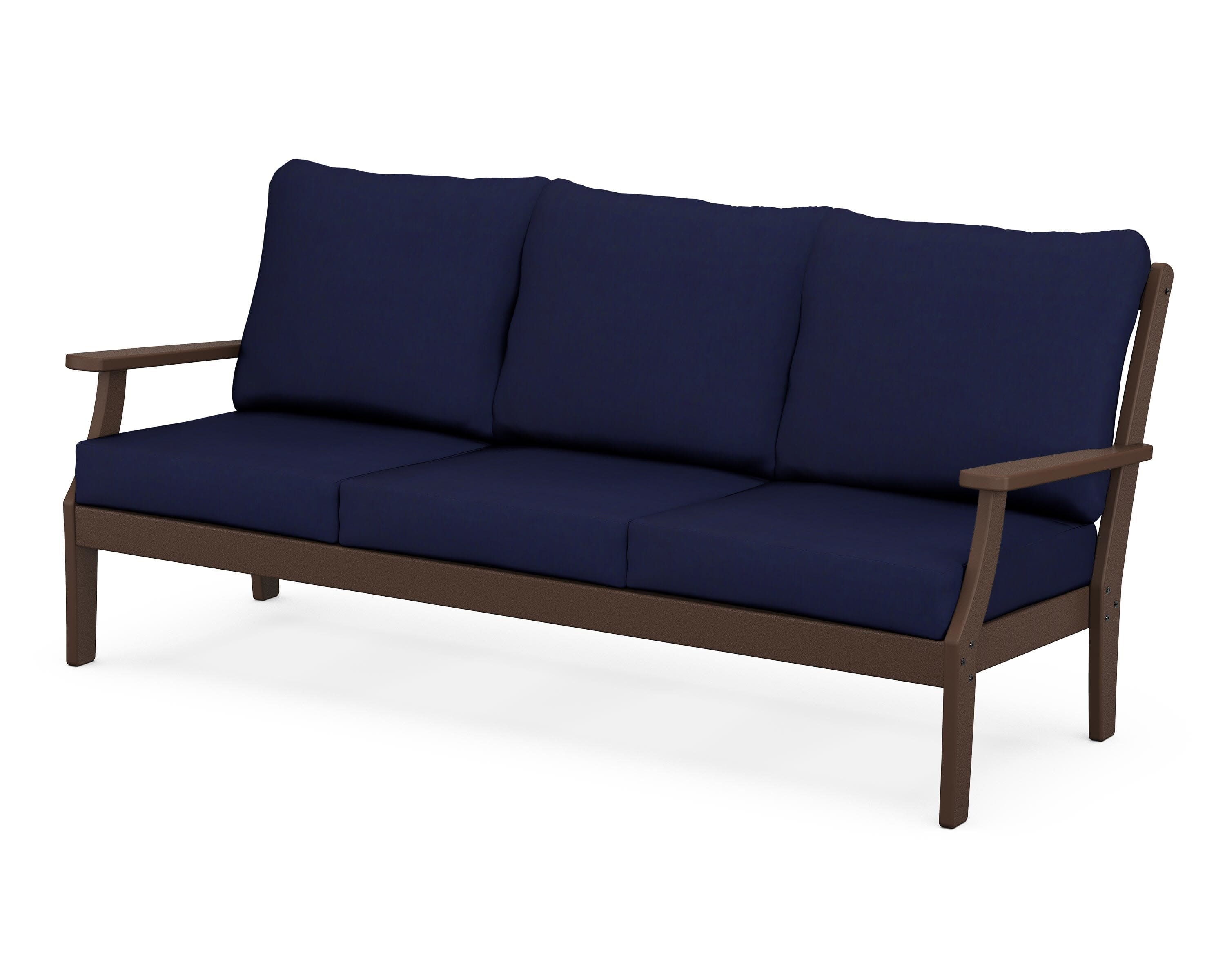 Yacht Club Deep Seating Sofa in Vintage Lantern / Navy
