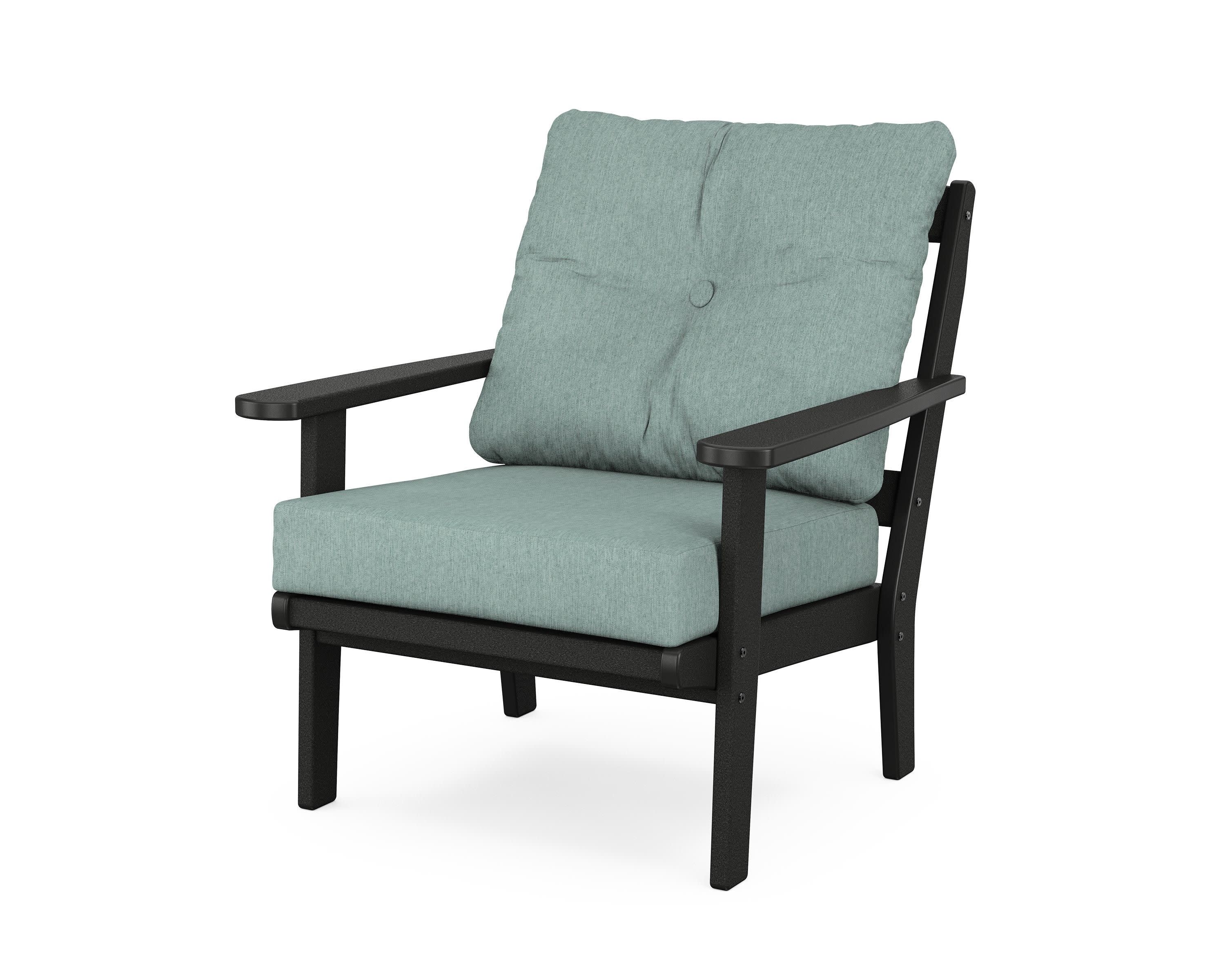 Cape Cod Deep Seating Chair in Charcoal Black / Glacier Spa