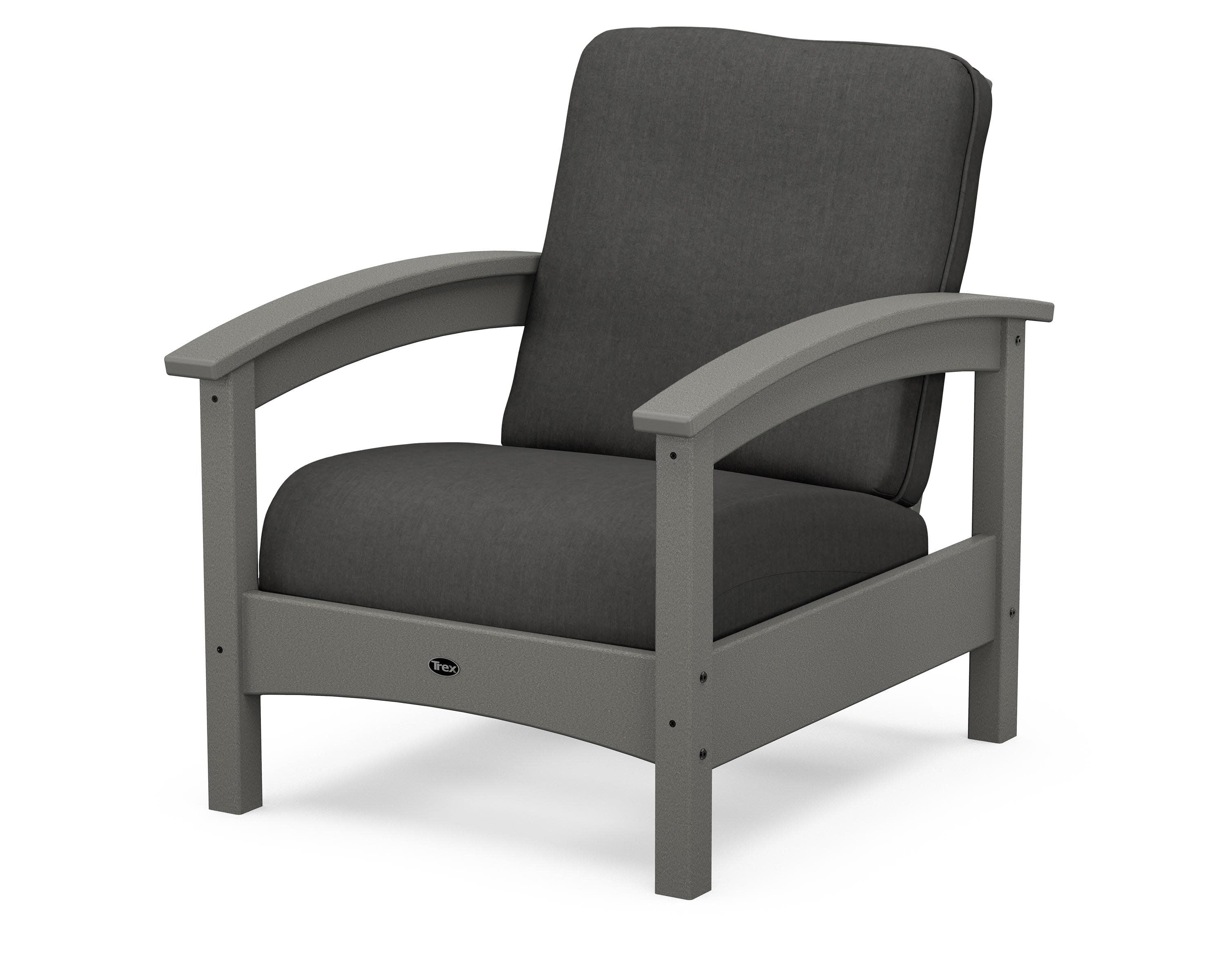 Rockport Club Chair in Stepping Stone / Spectrum Carbon