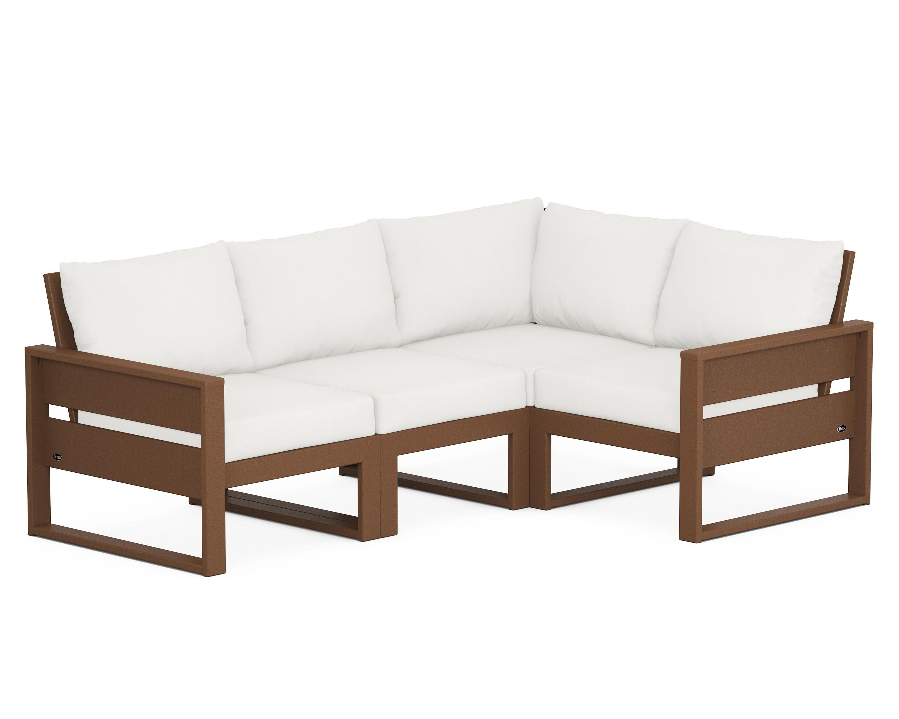 Eastport 4- Piece Sectional in Tree House / Natural Linen