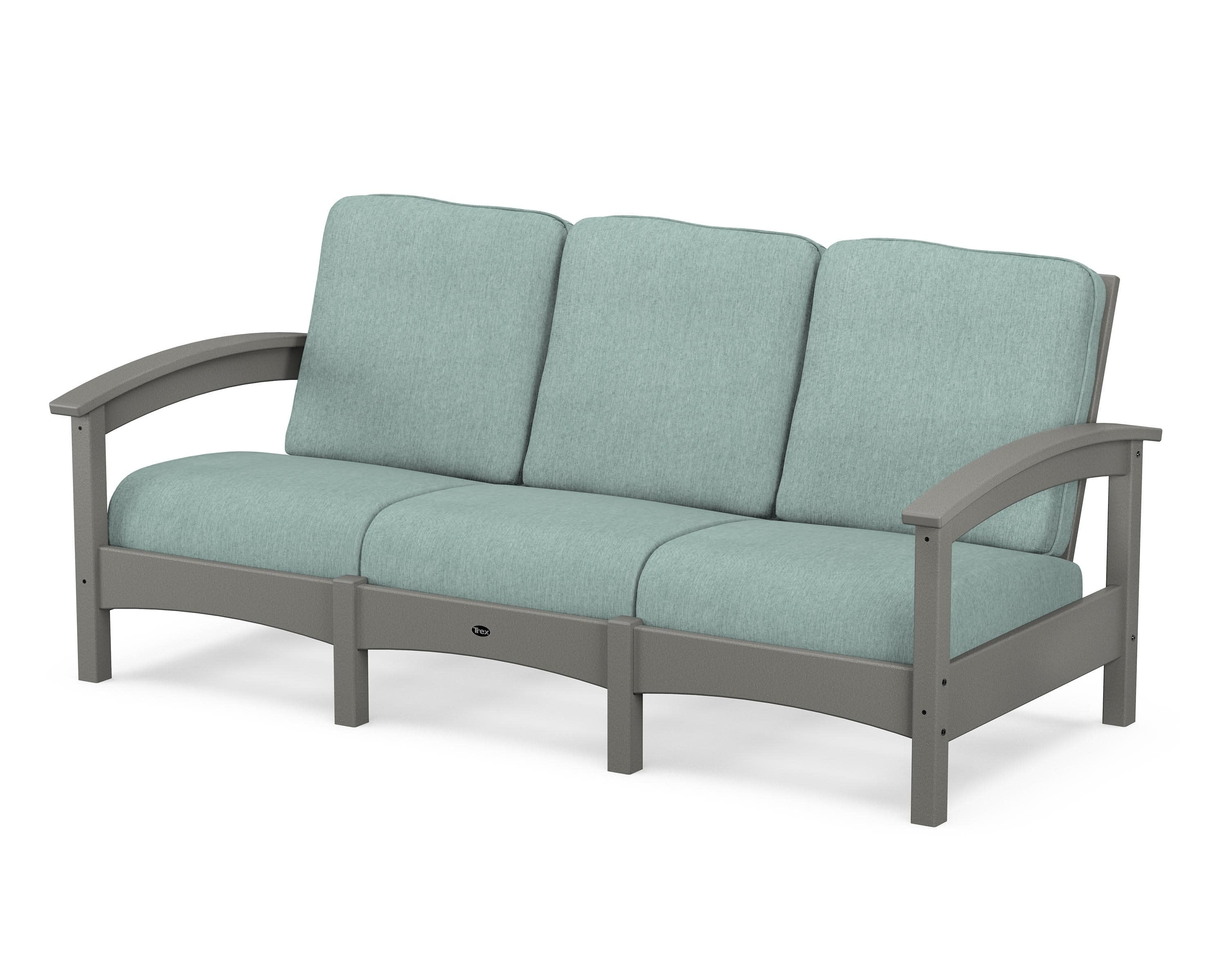 Rockport Club Sofa in Stepping Stone / Glacier Spa