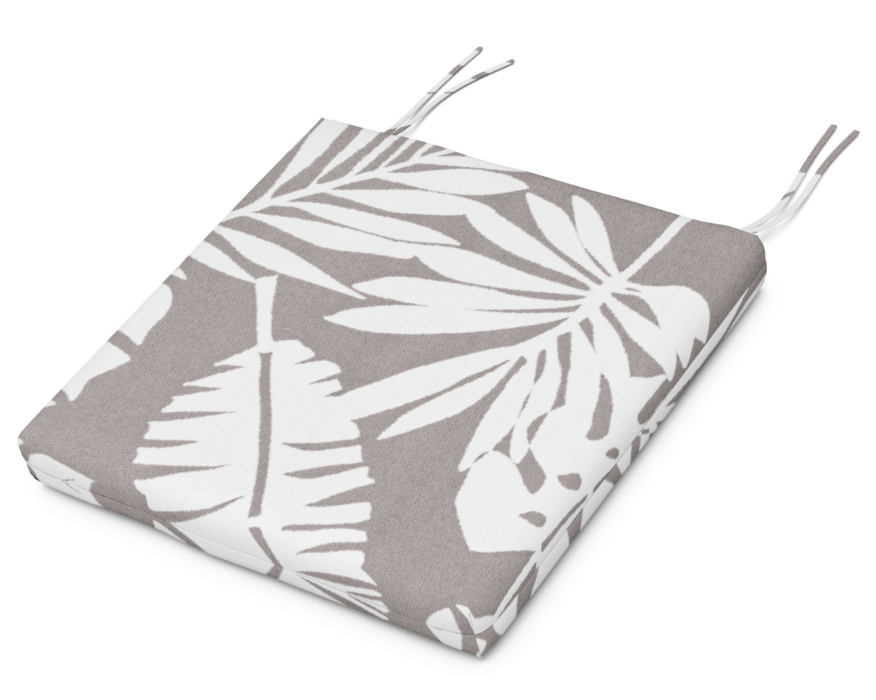 Classic Oversized Adirondack Seat Pad 17.5"D x 22.25"W x 2.5"H in Leaf Grey Mist