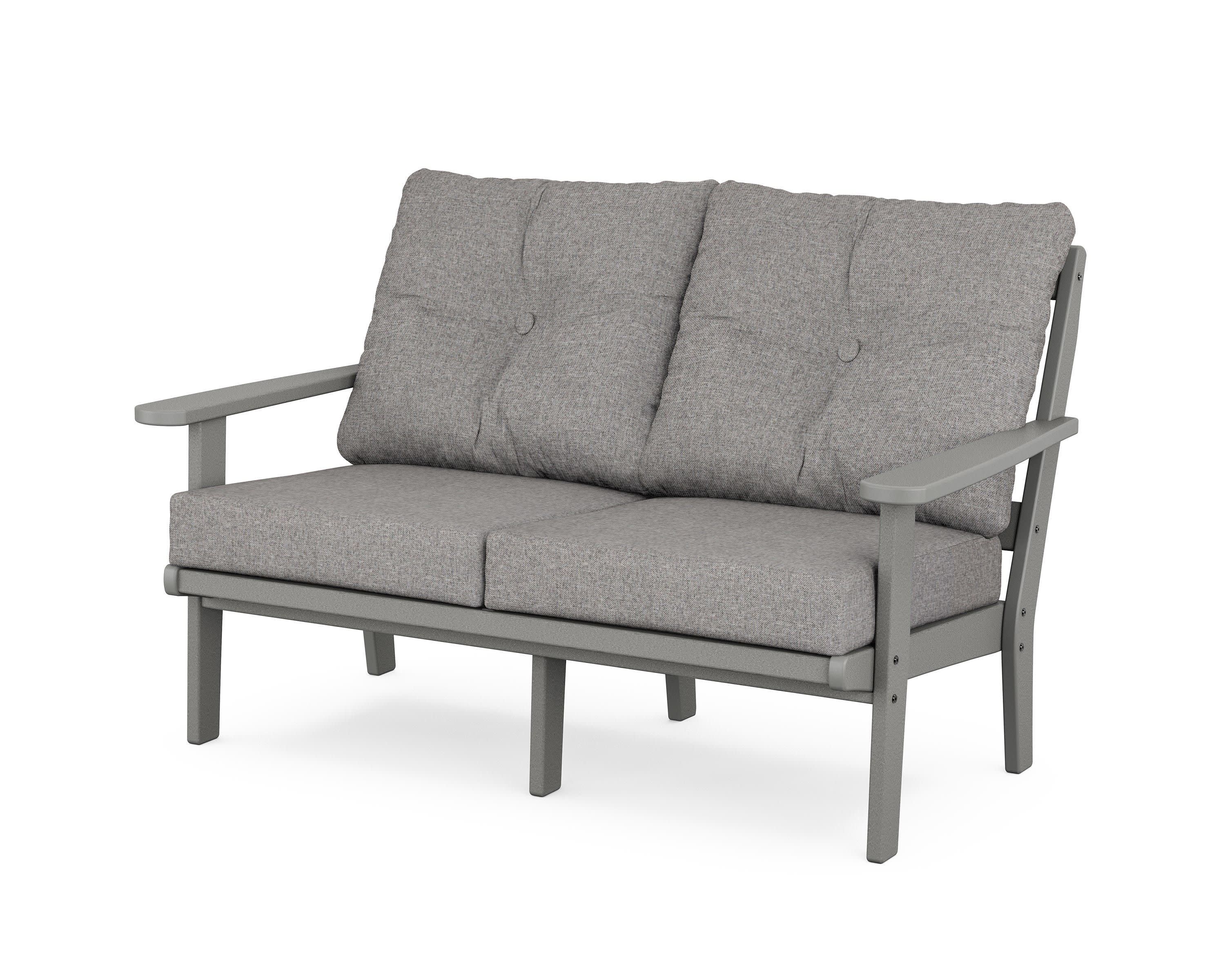 Cape Cod Deep Seating Loveseat in Stepping Stone / Grey Mist