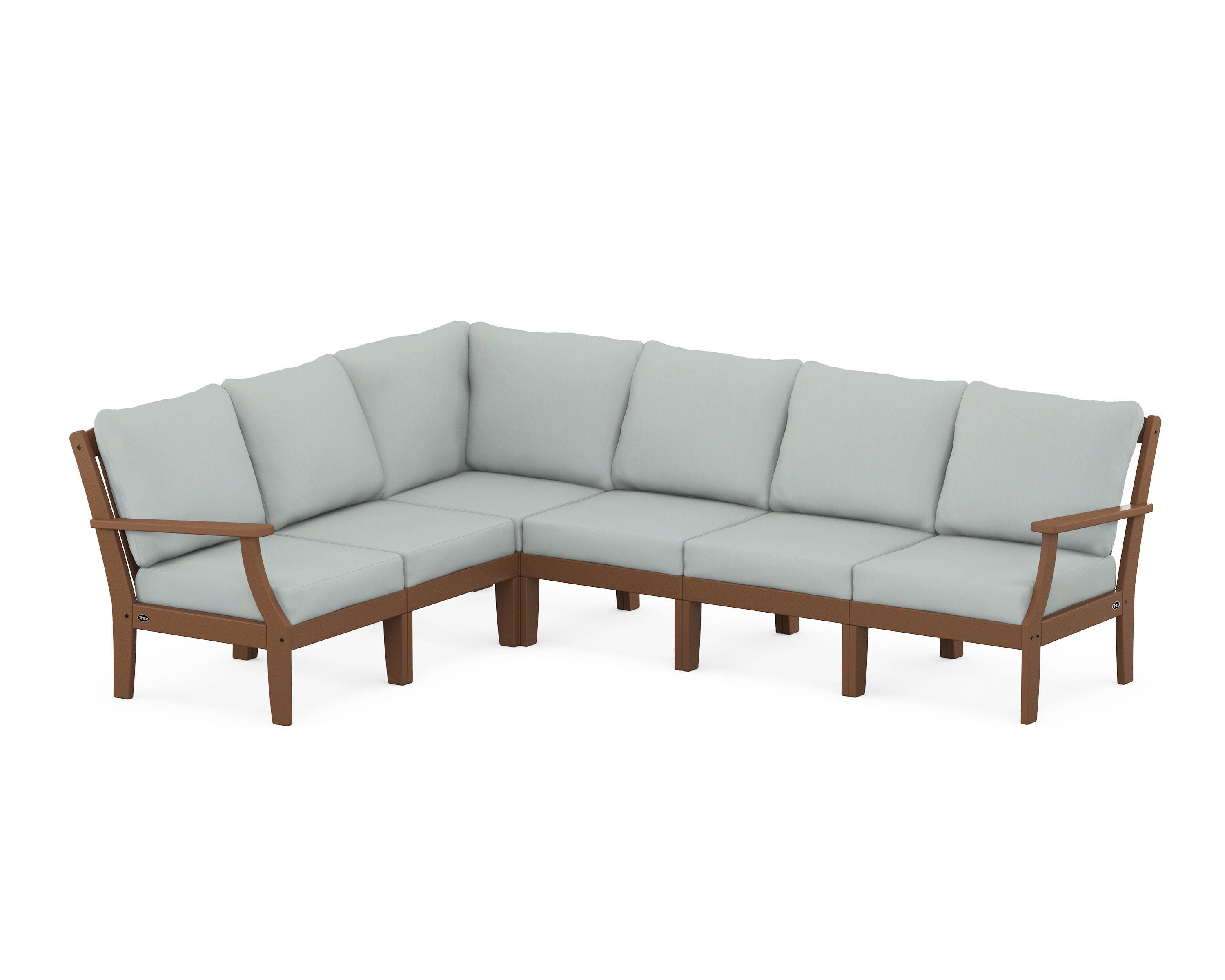Yacht Club Modular 6-Piece Deep Seating Set in Tree House / Spa