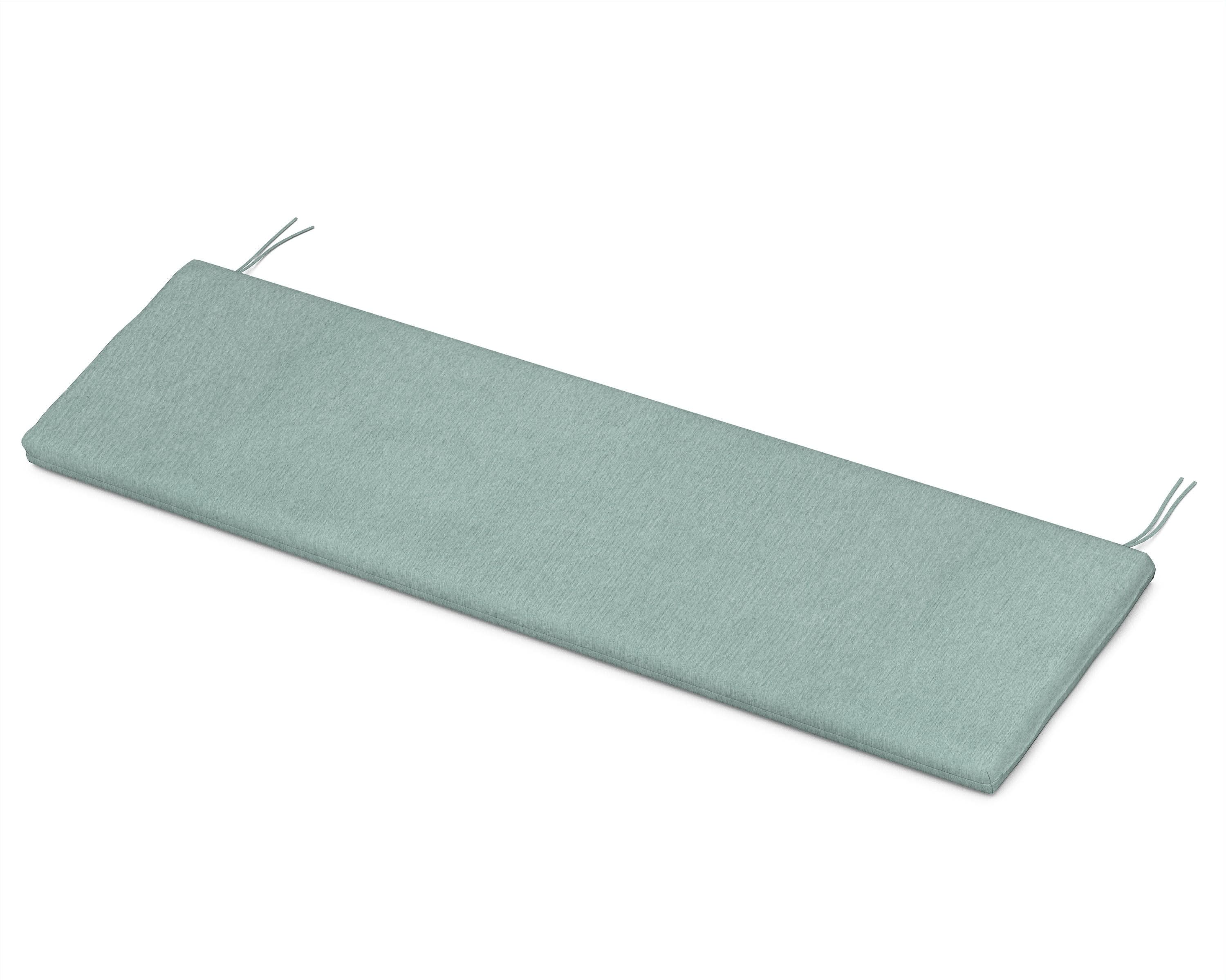 Bench Seat Cushion - 18.5"D x 55.5"W x 2.5"H in Glacier Spa