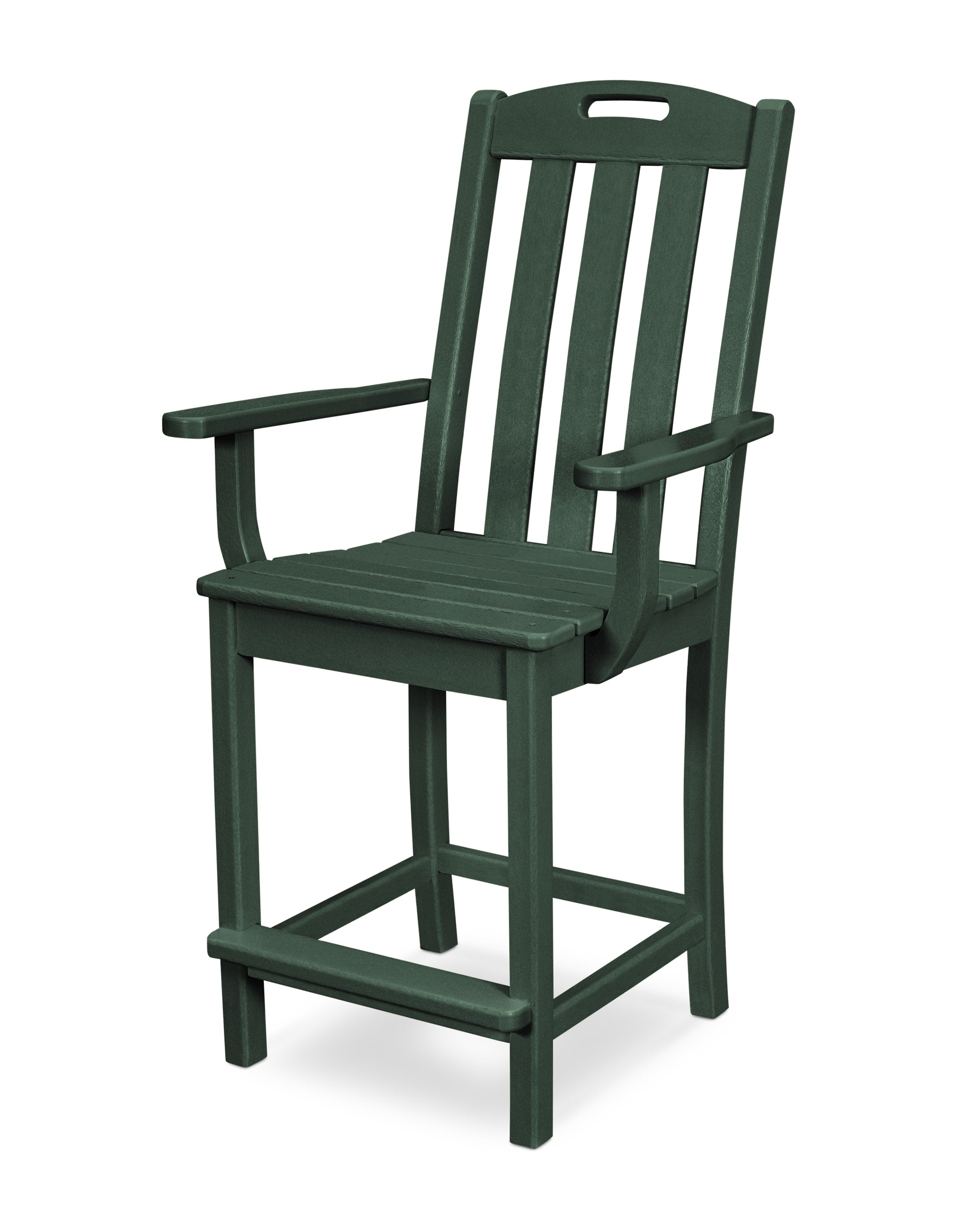 Yacht Club Counter Arm Chair in Rainforest Canopy
