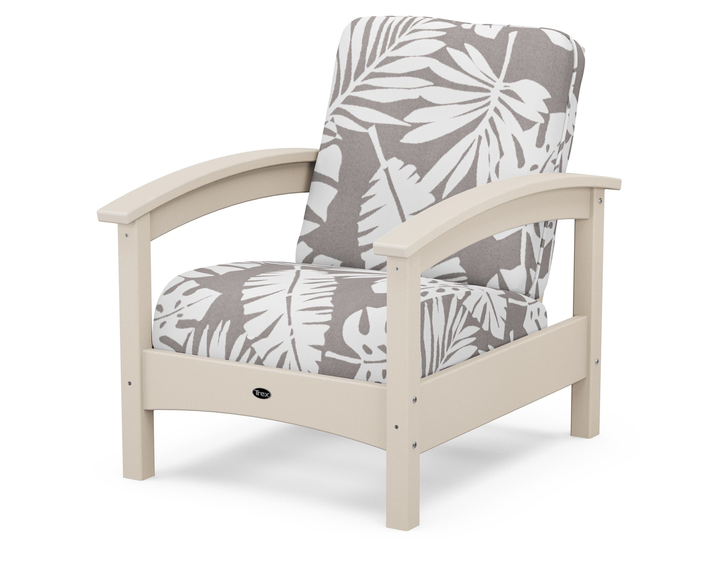 Rockport Club Chair in Sand Castle / Leaf Grey Mist