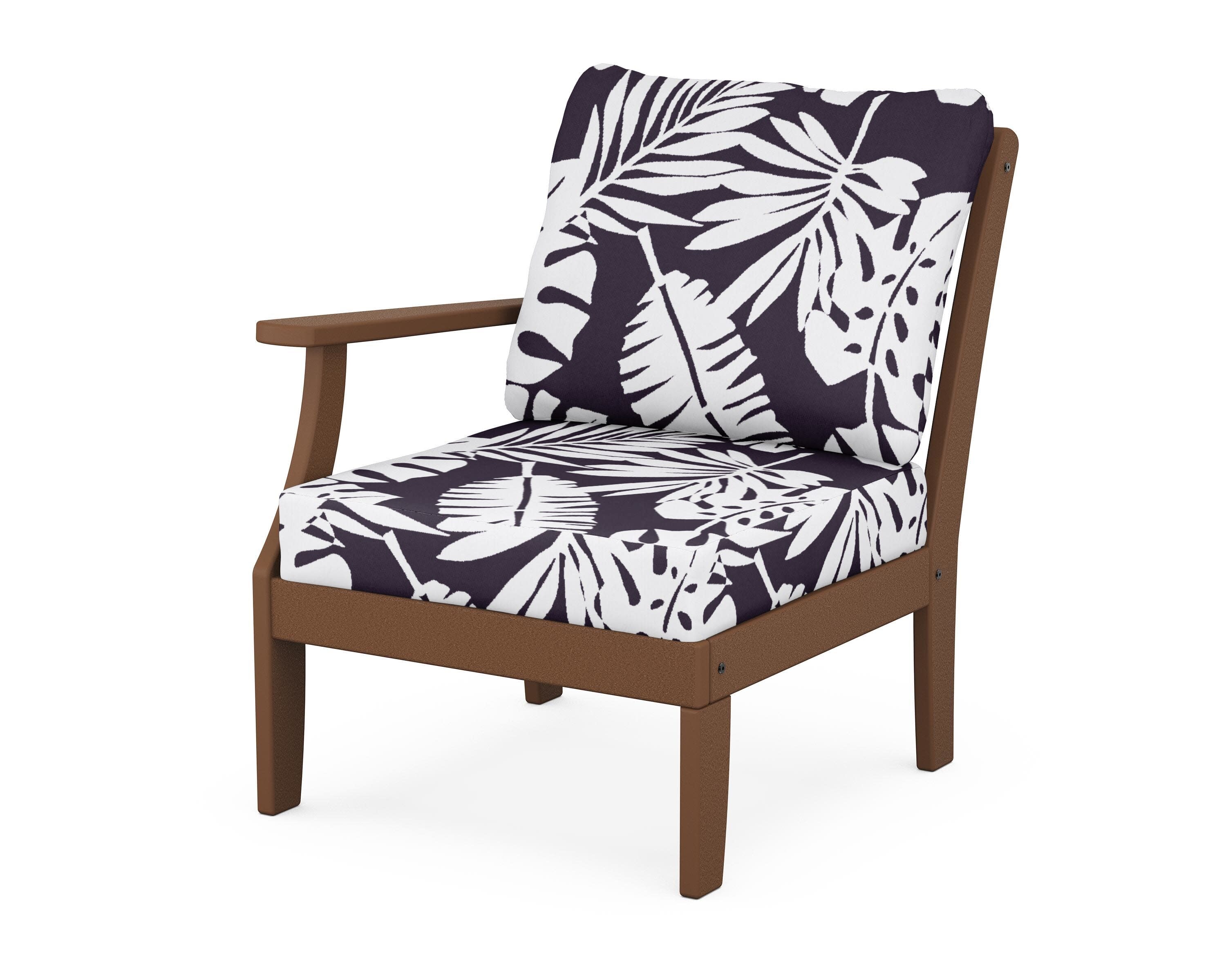 Yacht Club Modular Left Arm Chair in Tree House / Leaf Navy