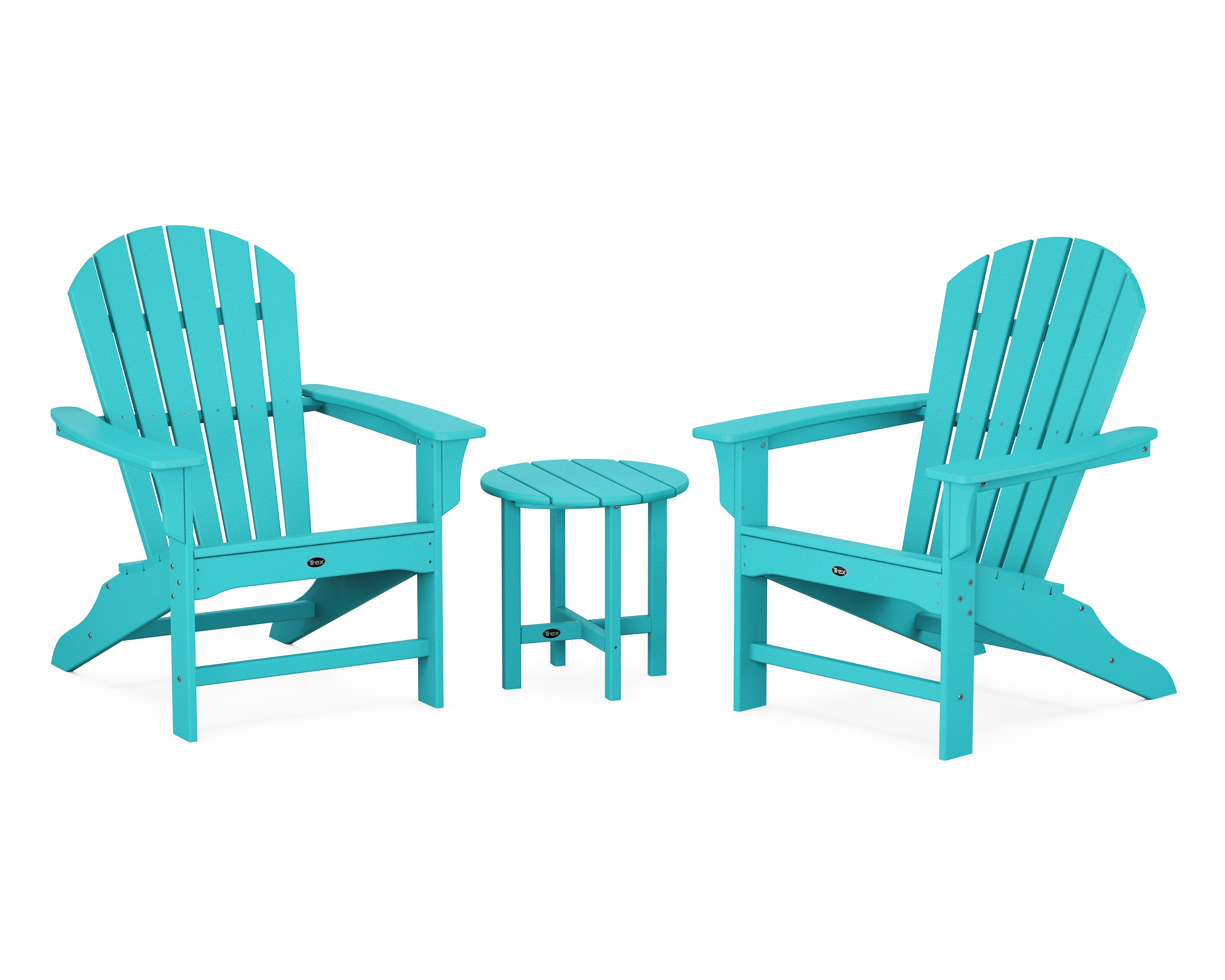 Yacht Club Shellback 3-Piece Adirondack Set in Aruba