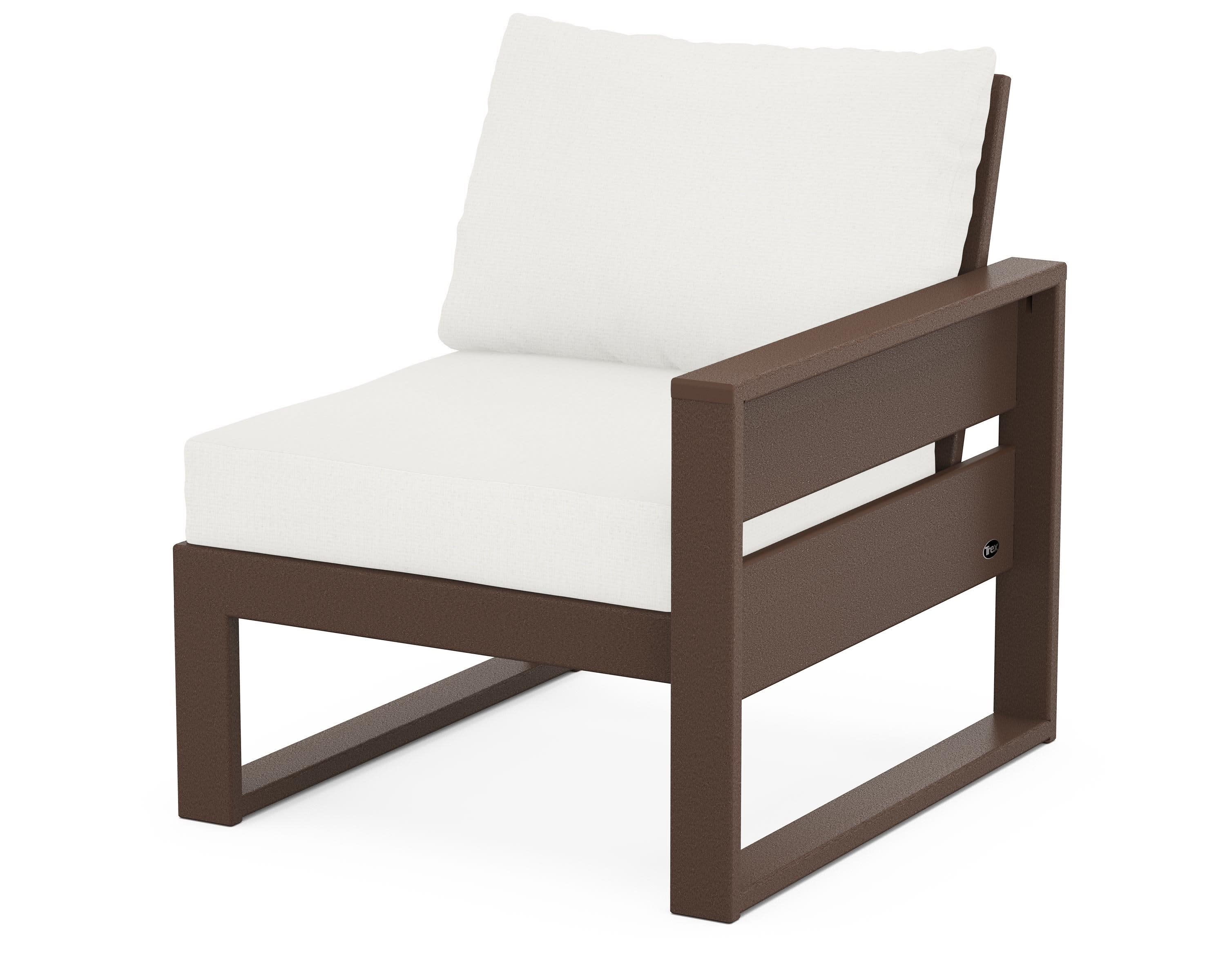 Eastport Modular Right Arm Chair in Vintage Lantern / Natural Linen