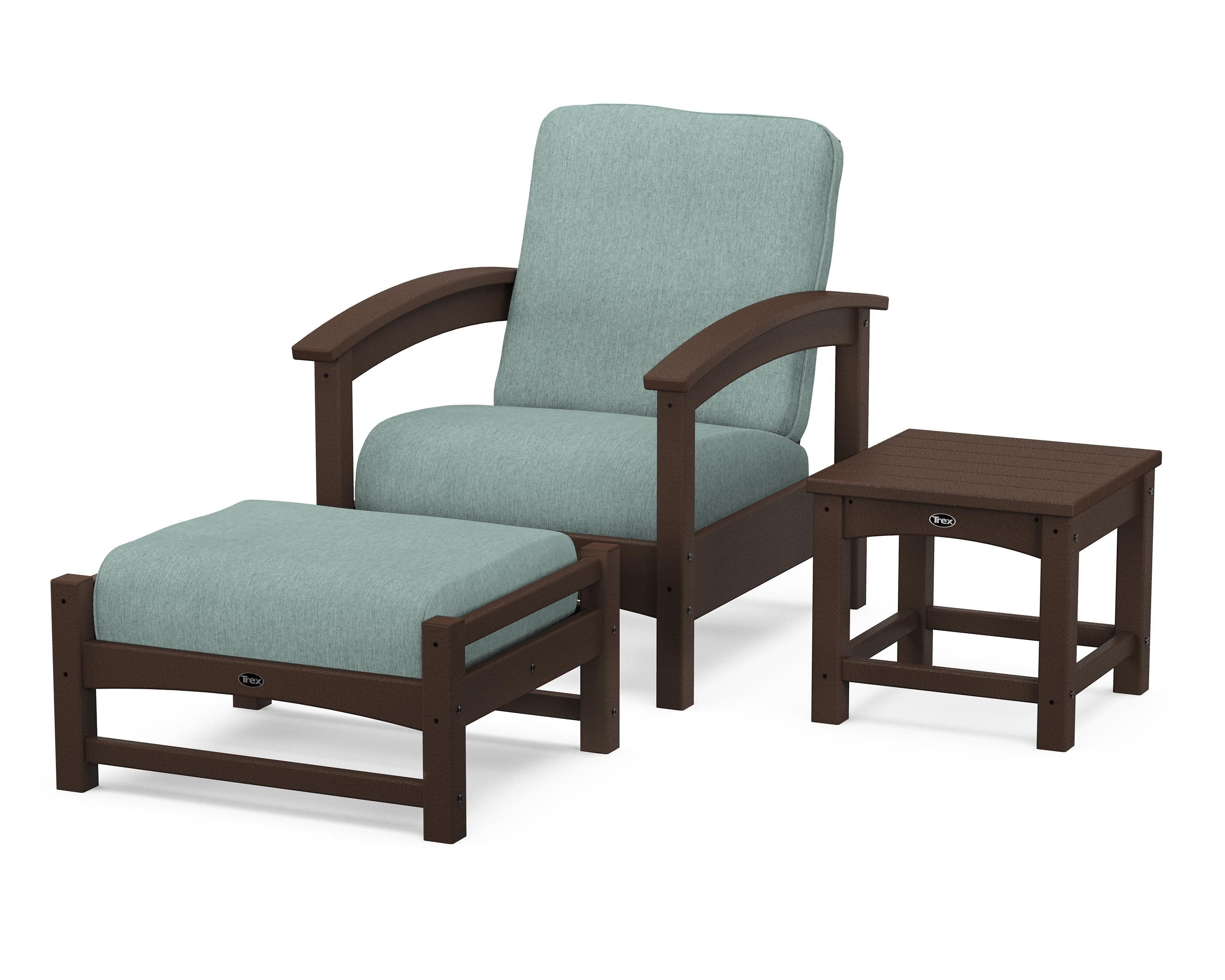 Rockport 3-Piece Deep Seating Set in Vintage Lantern / Glacier Spa
