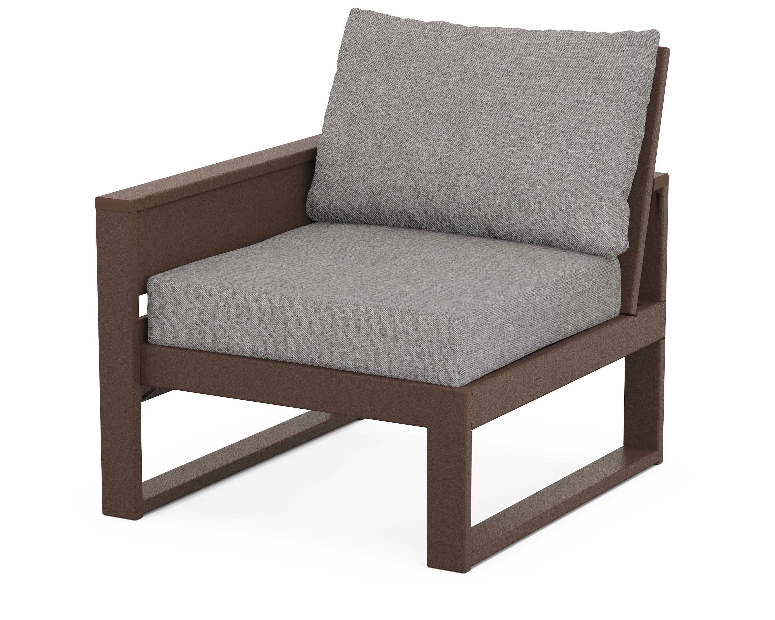 Eastport Modular Left Arm Chair in Vintage Lantern / Grey Mist