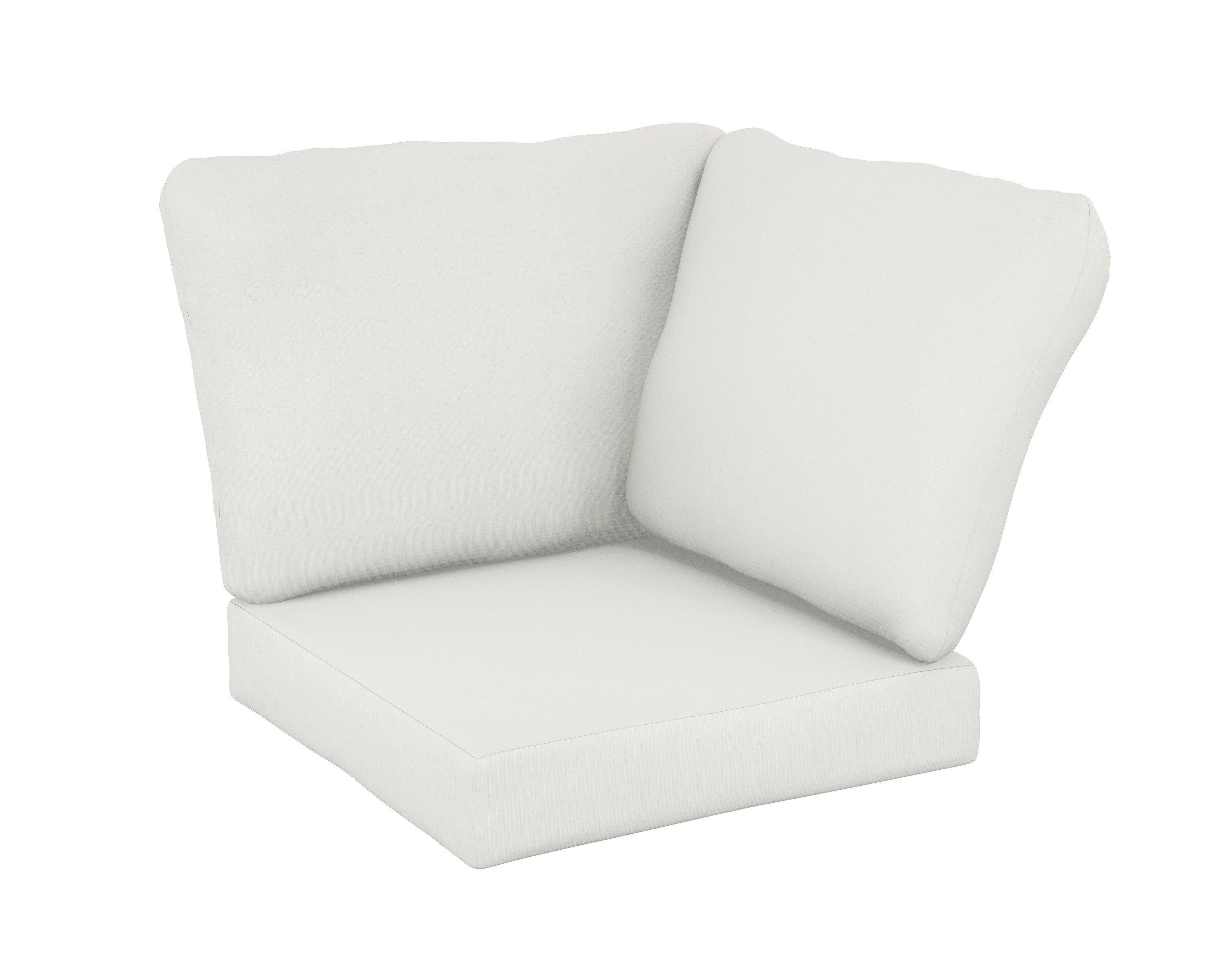 Baffle Modular Corner Cushion in Natural Linen