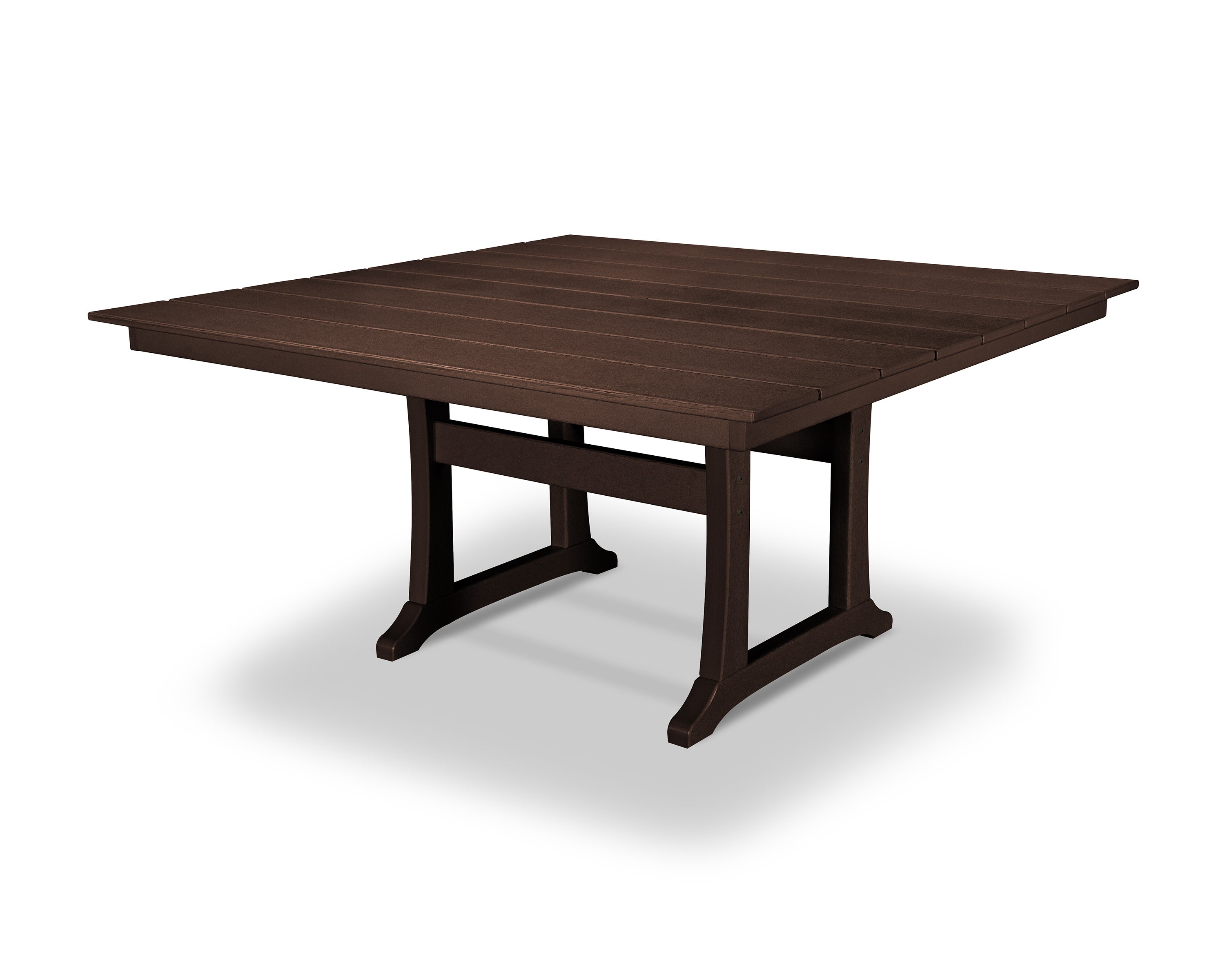 Farmhouse Trestle 59" Dining Table in Vintage Lantern