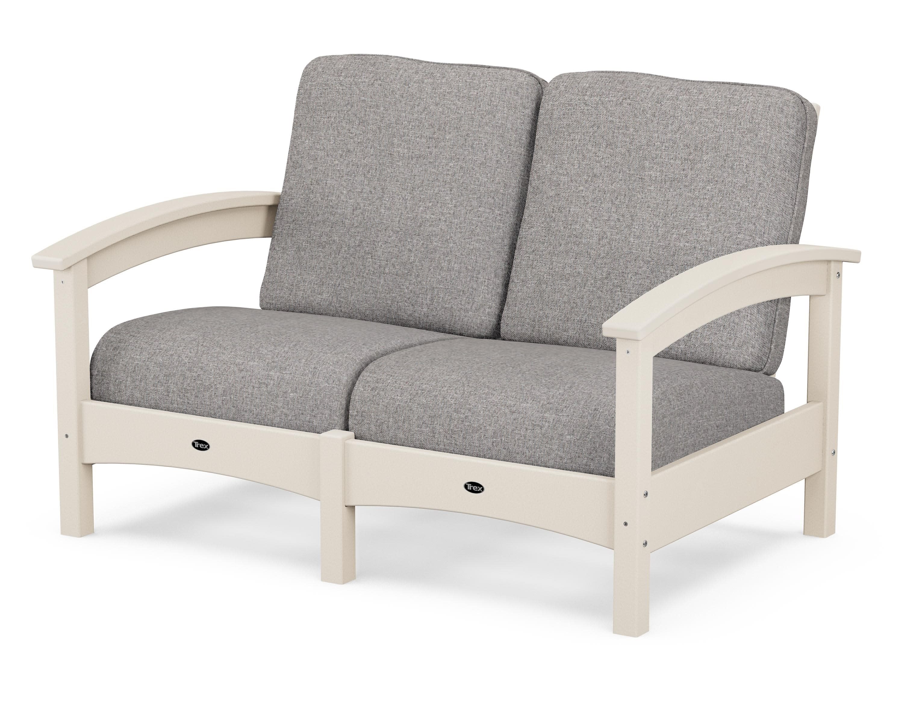 Rockport Club Loveseat in Sand Castle / Grey Mist
