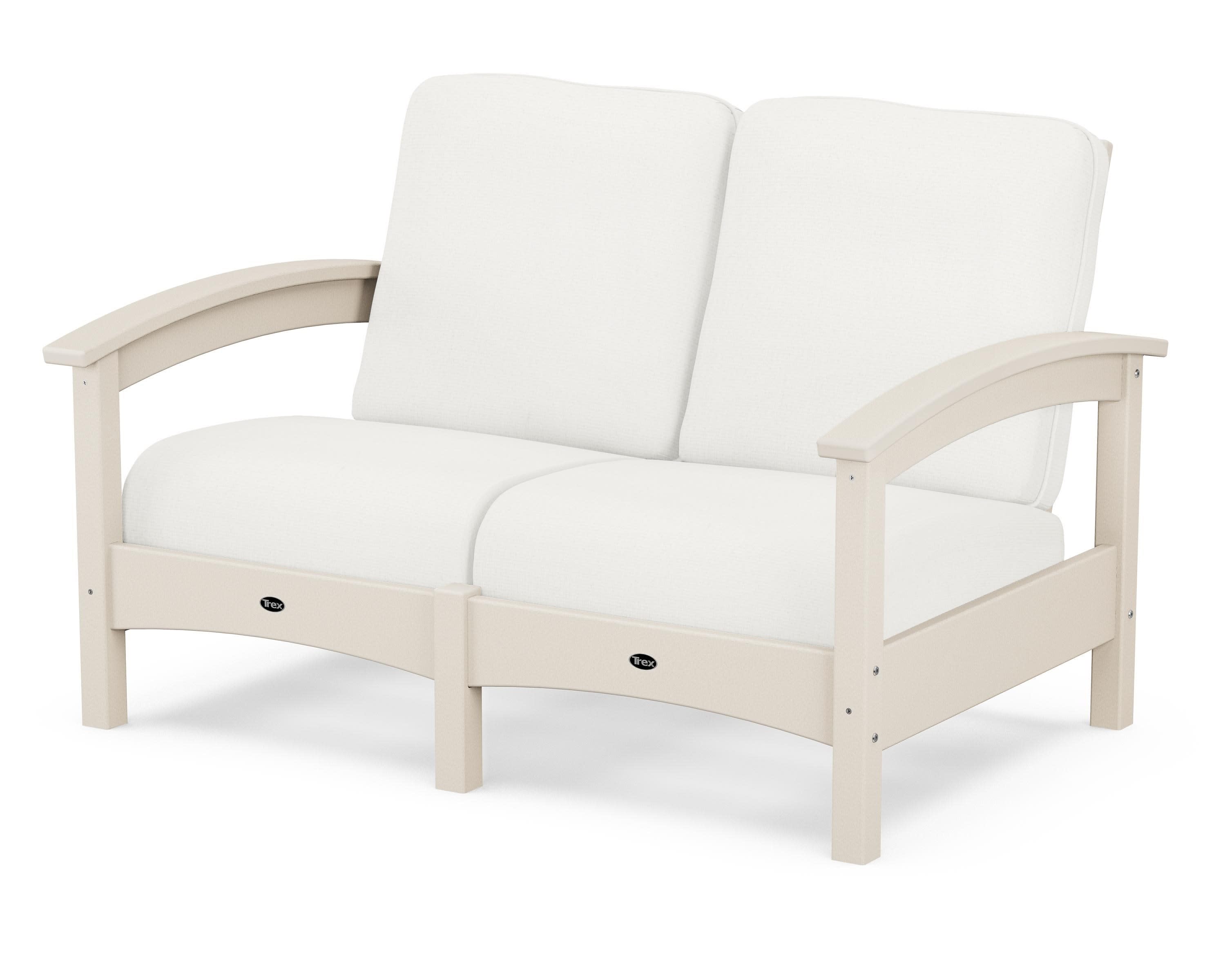Rockport Club Loveseat in Sand Castle / Natural Linen