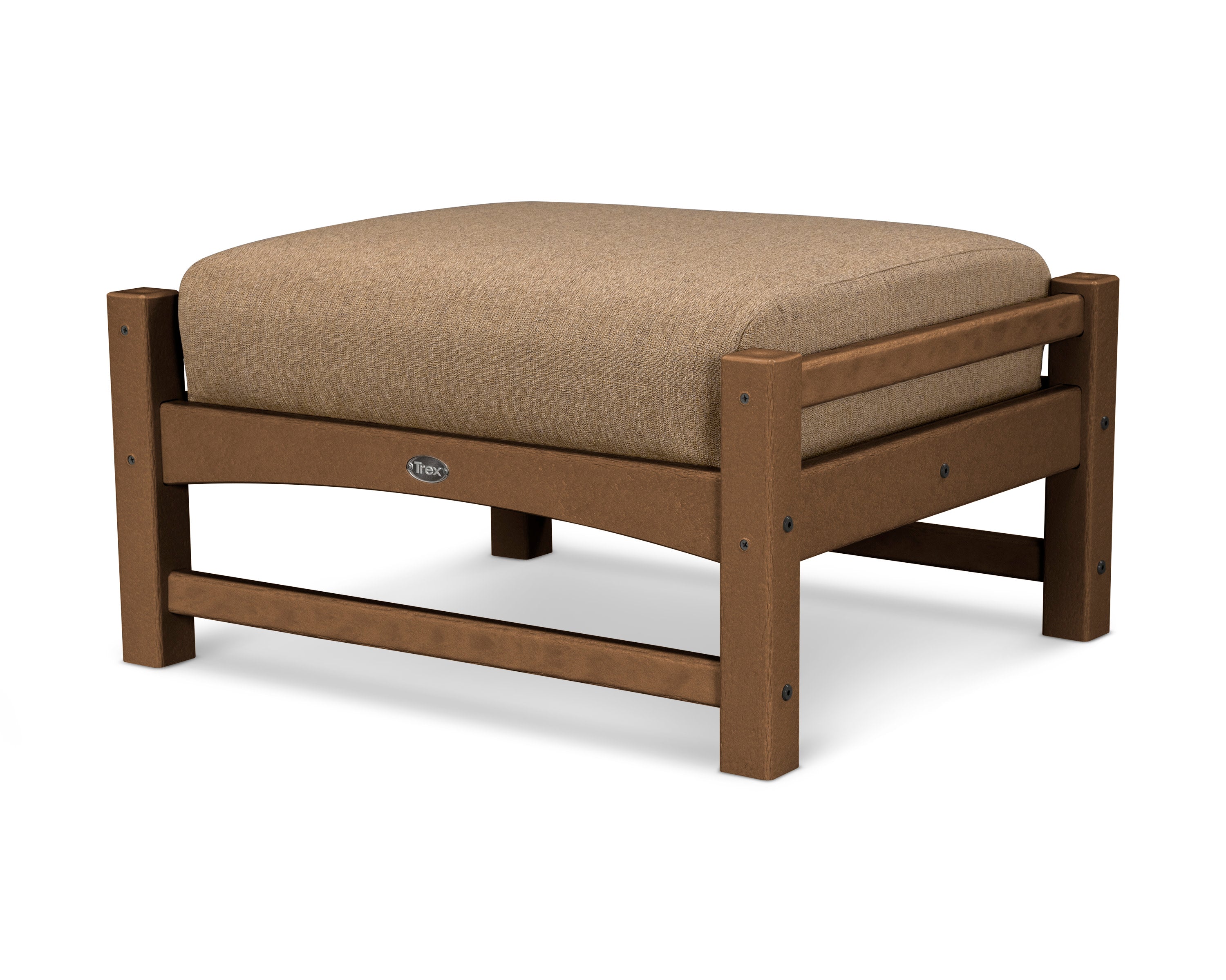 Rockport Club Ottoman in Tree House / Sesame